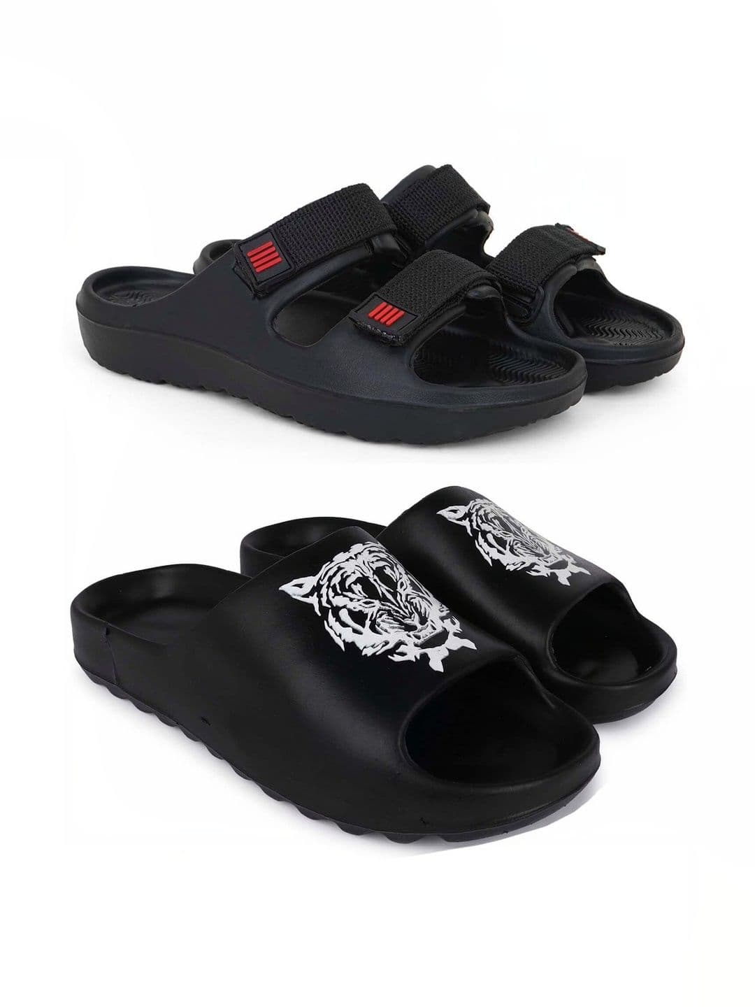 Pampy Angel Men Printed Sliders - view 1