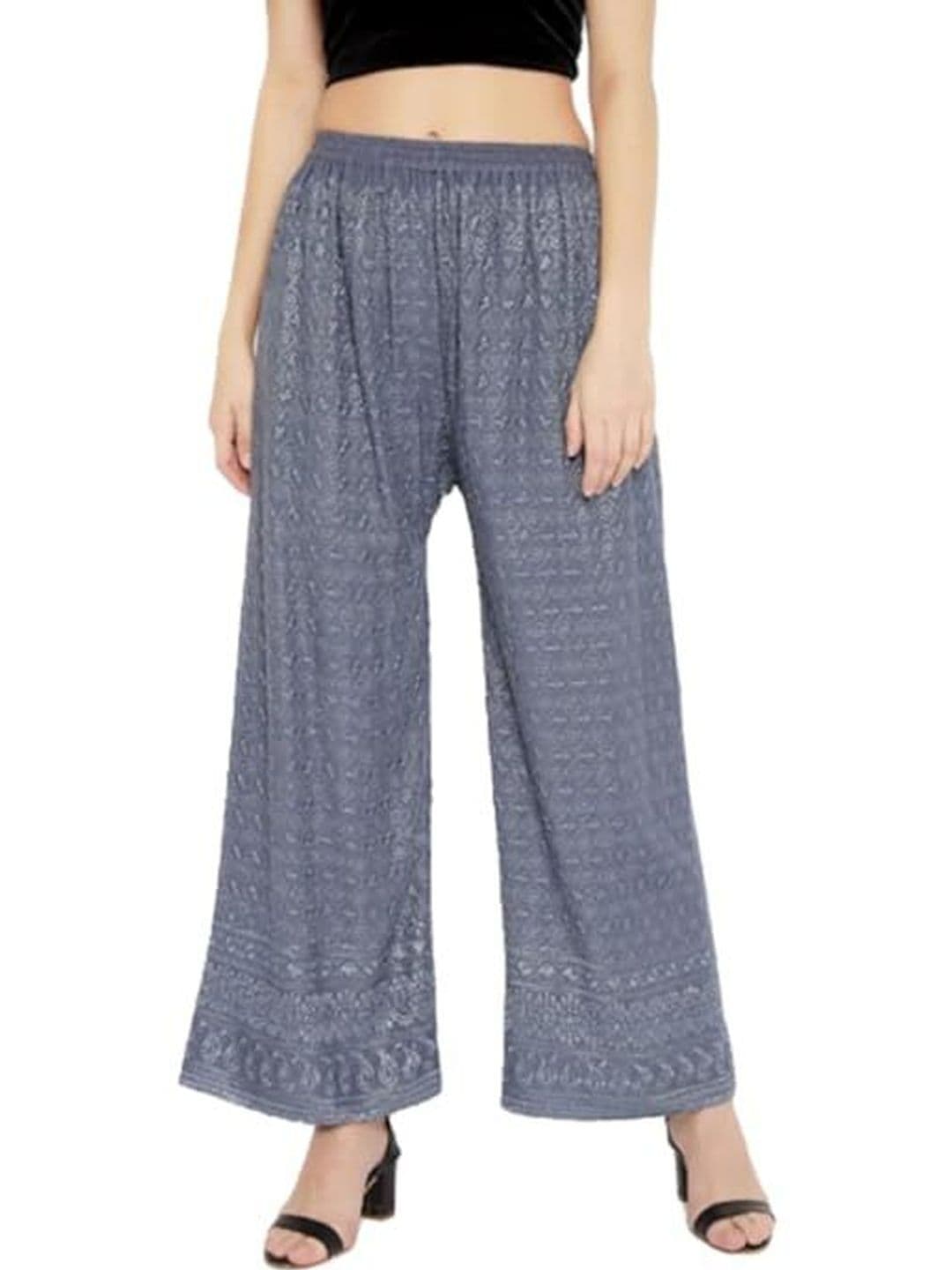 TNQ Women Ethnic Motifs Embroidered Ethnic Palazzos - view 1
