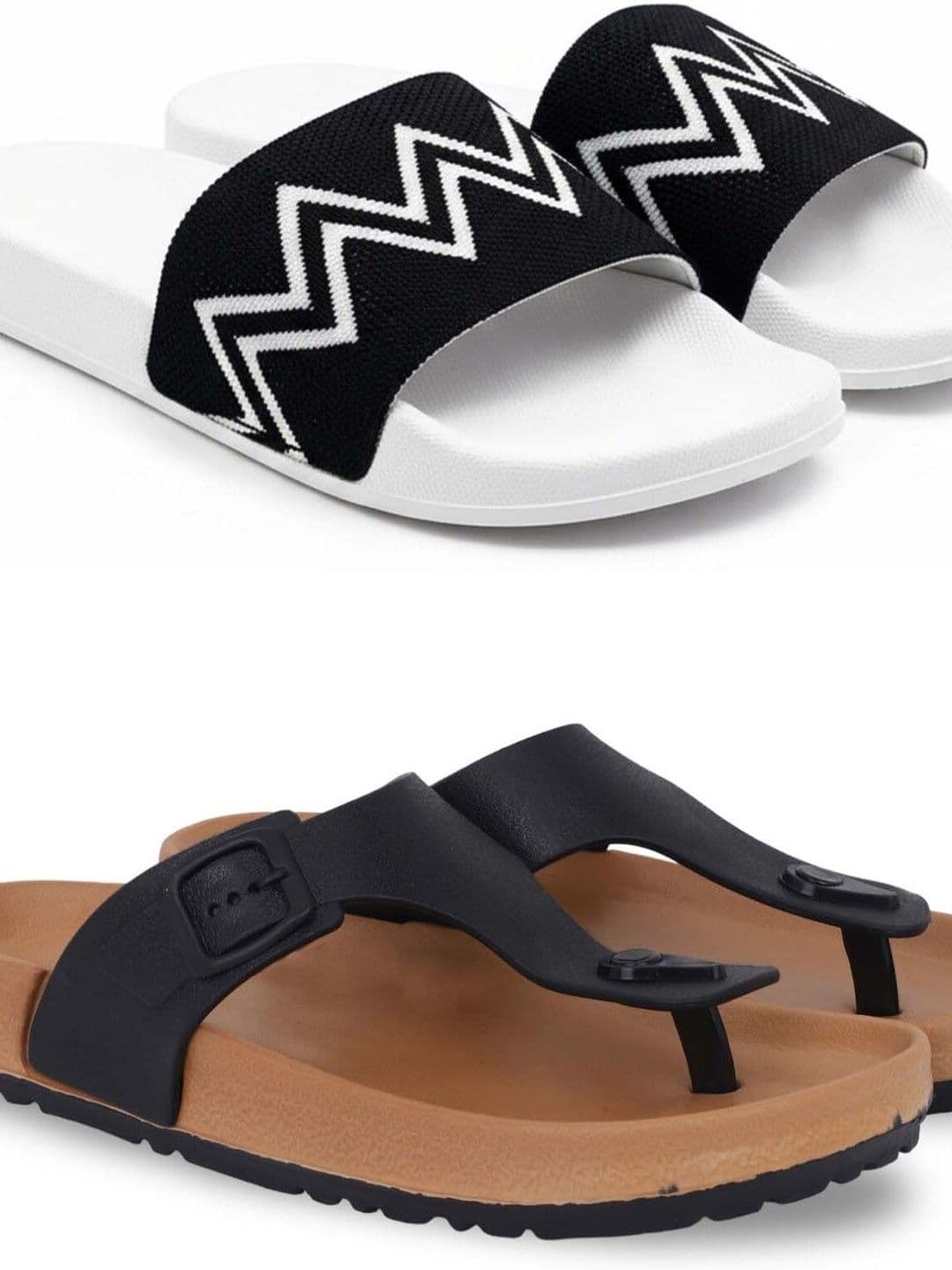 Pampy Angel Men Striped Thong Flip-Flops - view 1