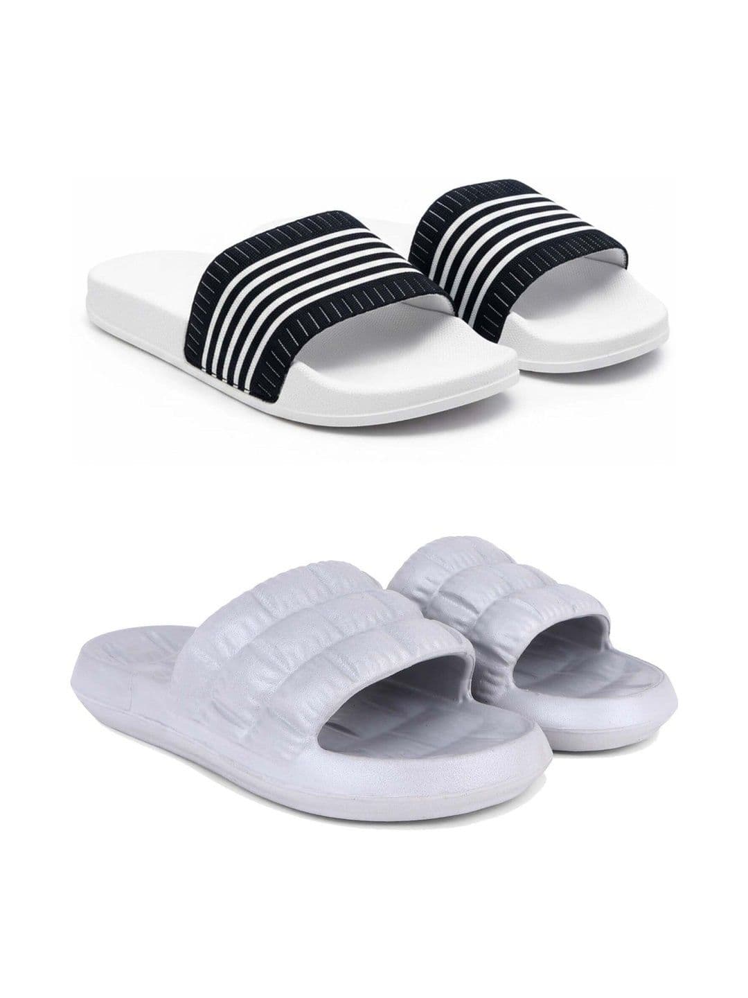 KAPYANSH Men Striped Sliders - view 1