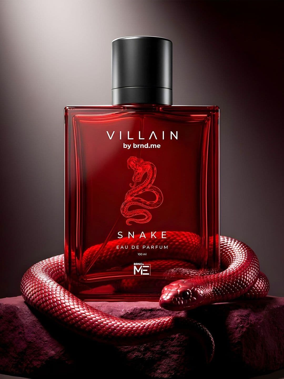 VILLAIN Men Snake Perfume EDP with Amber & Musk for Bold Scent - 100 ml