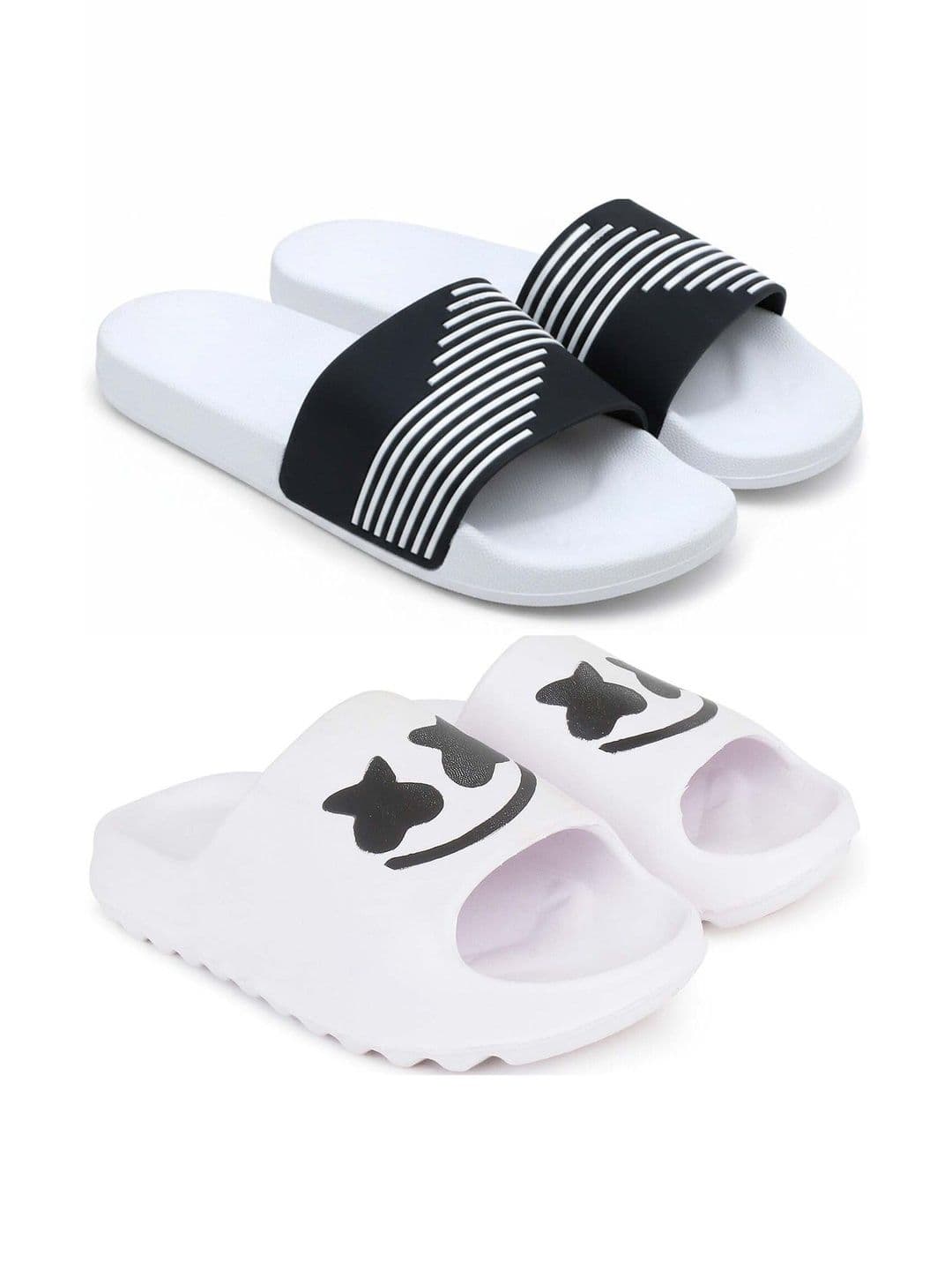 Pampy Angel Men Printed Sliders - view 1