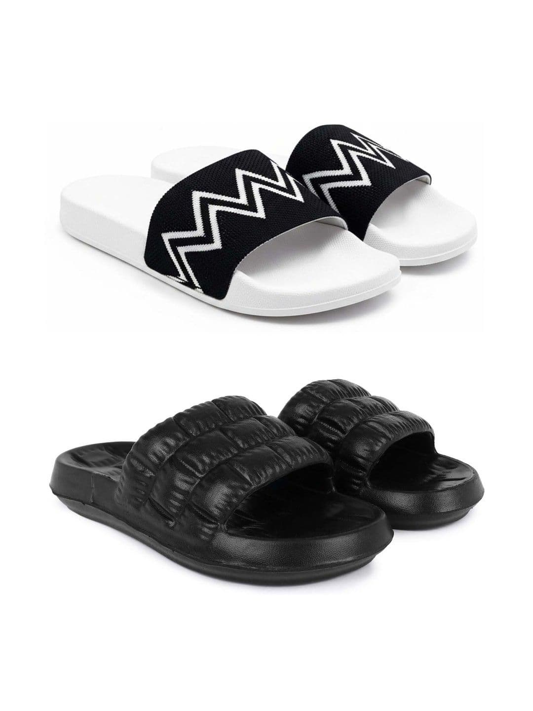 Pampy Angel Men Printed Sliders - view 1
