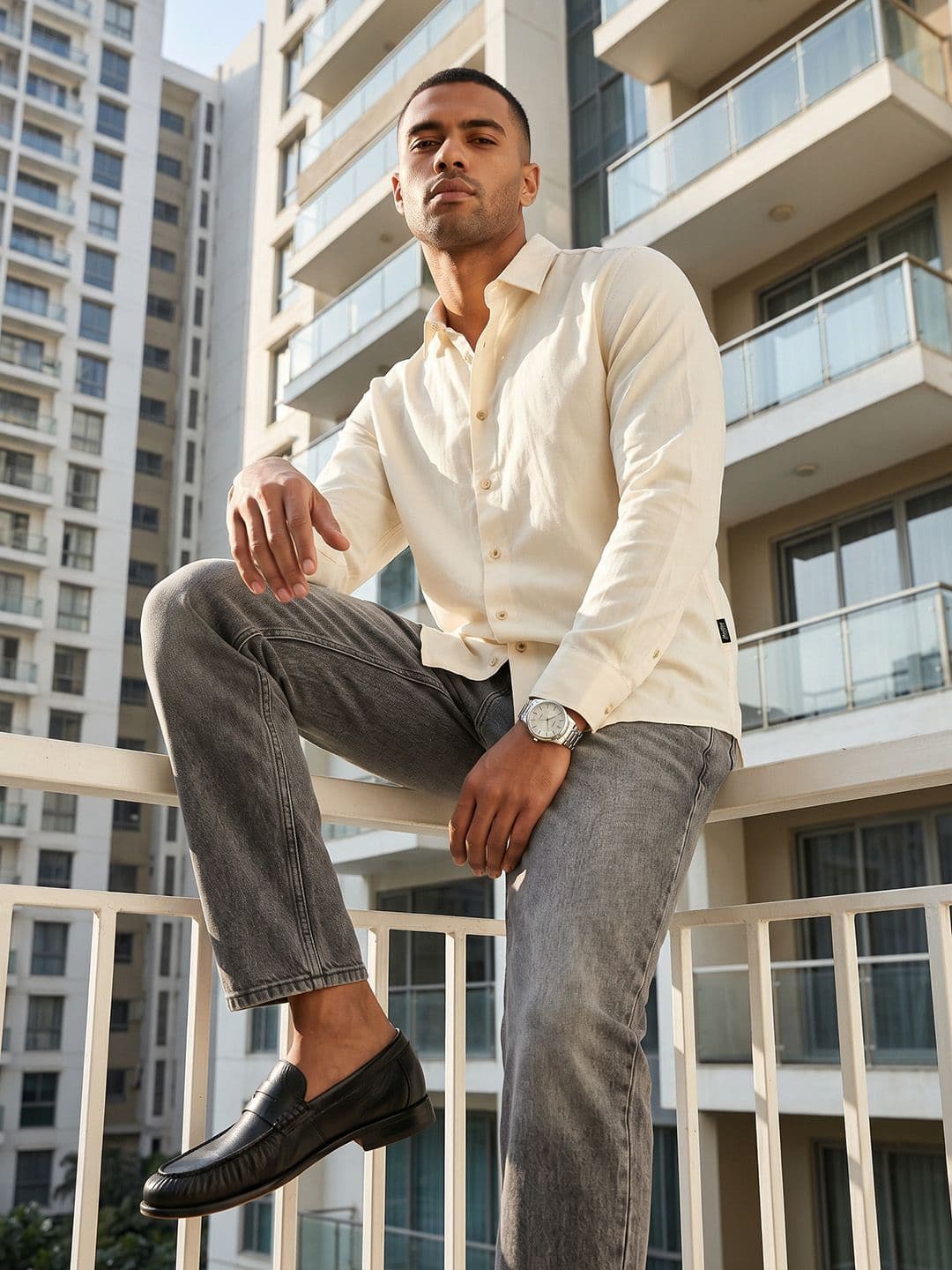 The Roadster Life Co. Slim Fit Spread Collar Casual Shirt - view 1