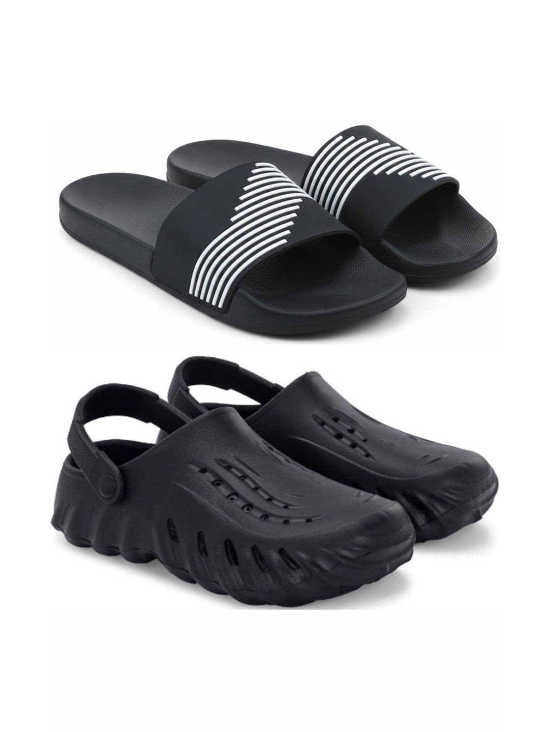 KAPYANSH Men Striped Sliders - view 1
