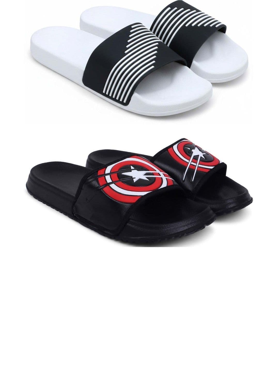 KAPYANSH Men Printed Sliders - view 1