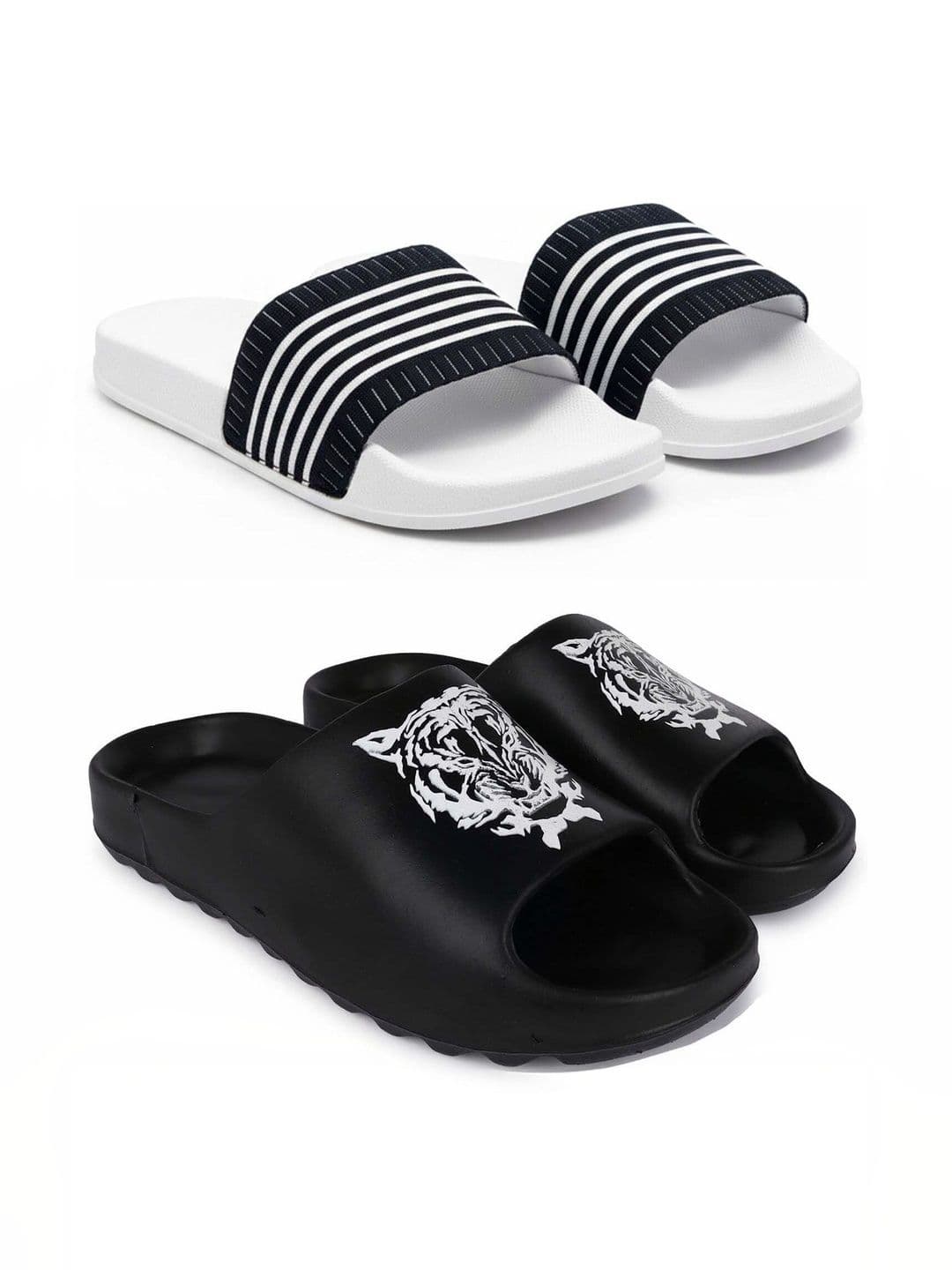 Pampy Angel Men Striped Sliders - view 1