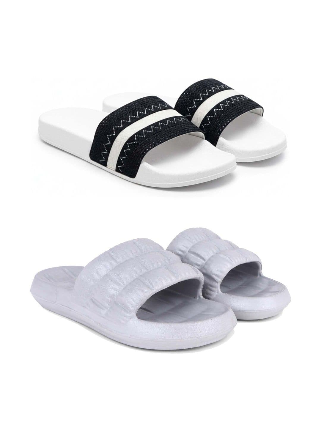KAPYANSH Men Striped Sliders - view 1