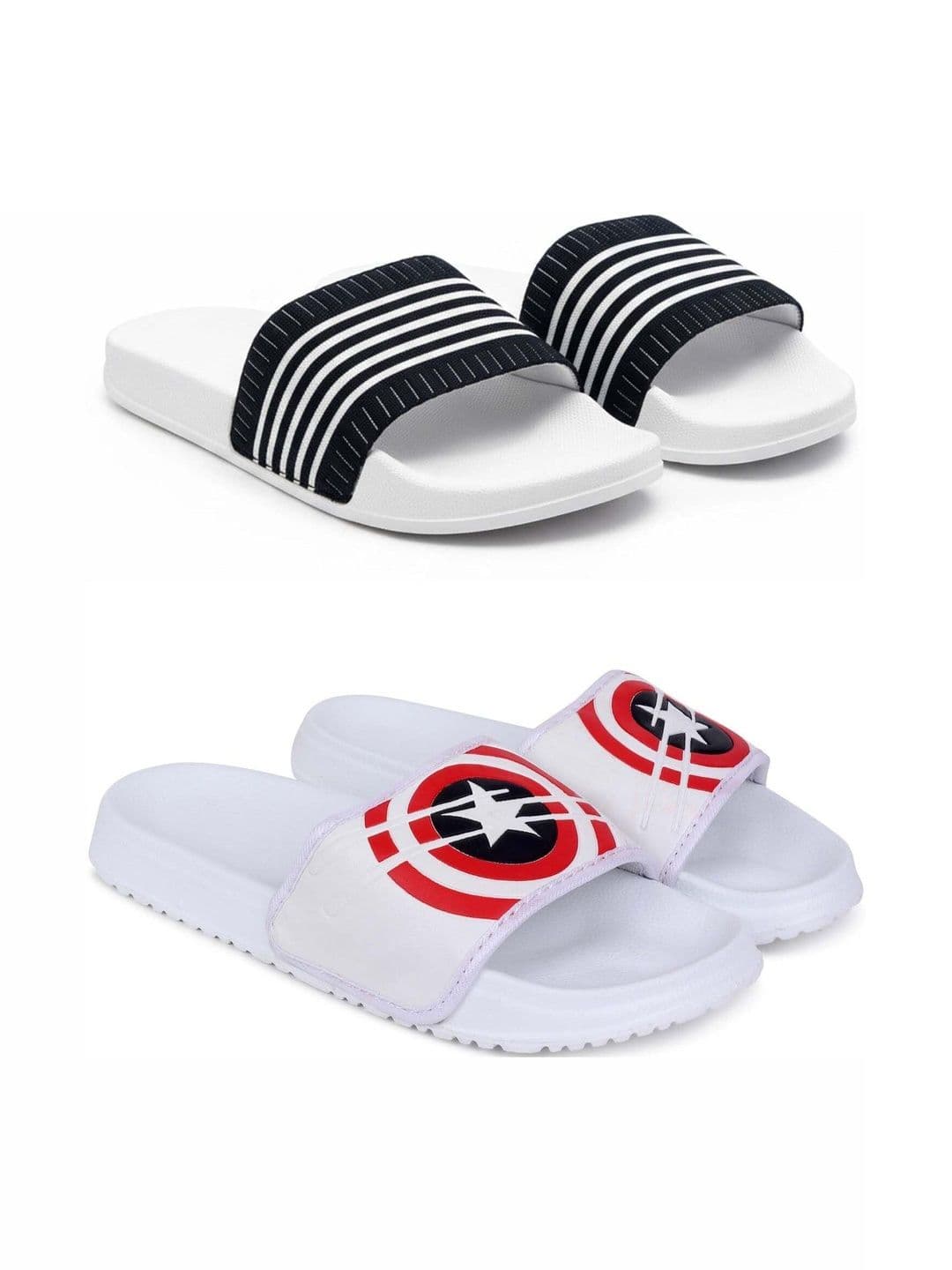 KAPYANSH Men Striped Sliders - view 1