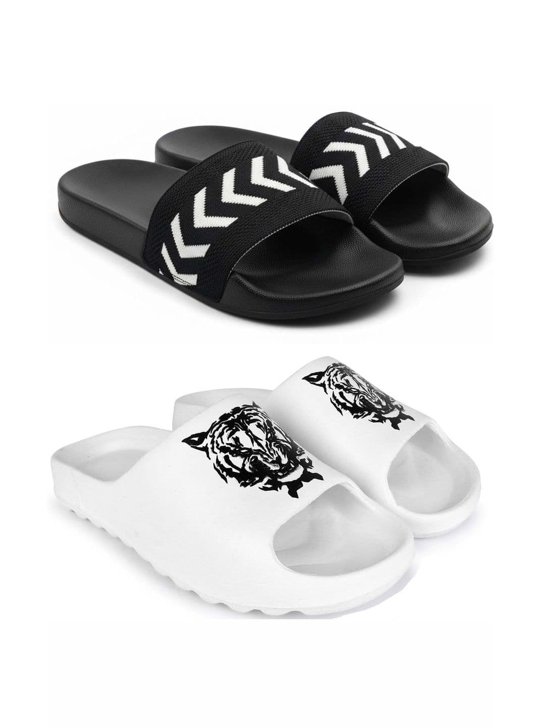 KAPYANSH Men Printed Sliders - view 1