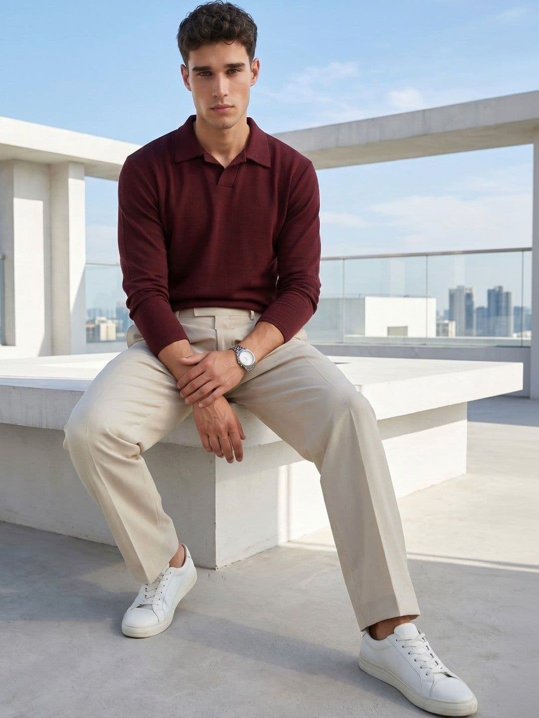 glitchez Men Polo Collar T-shirt - view 1
