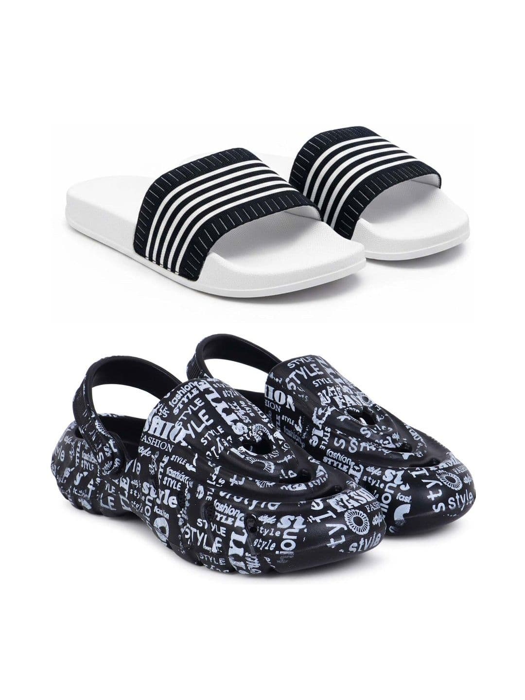 Pampy Angel Men Printed Sliders - view 1