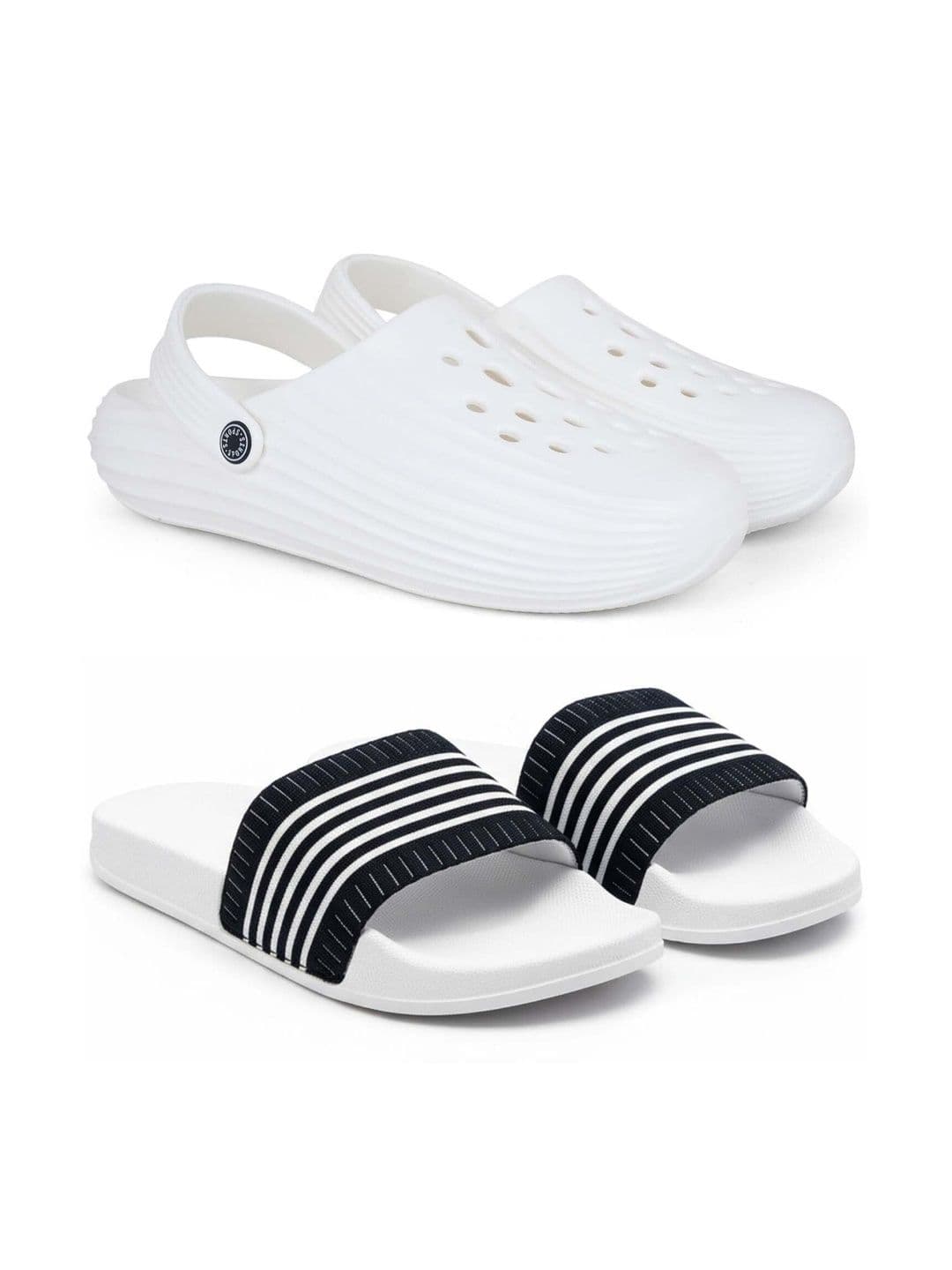 KAPYANSH Men Striped Sliders - view 1