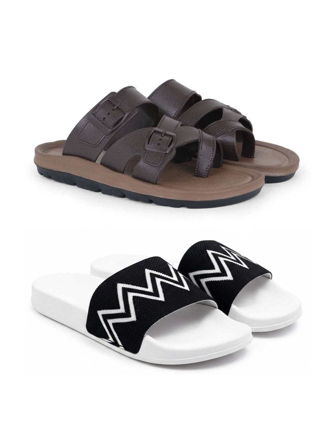KAPYANSH Men Printed Sliders - view 1