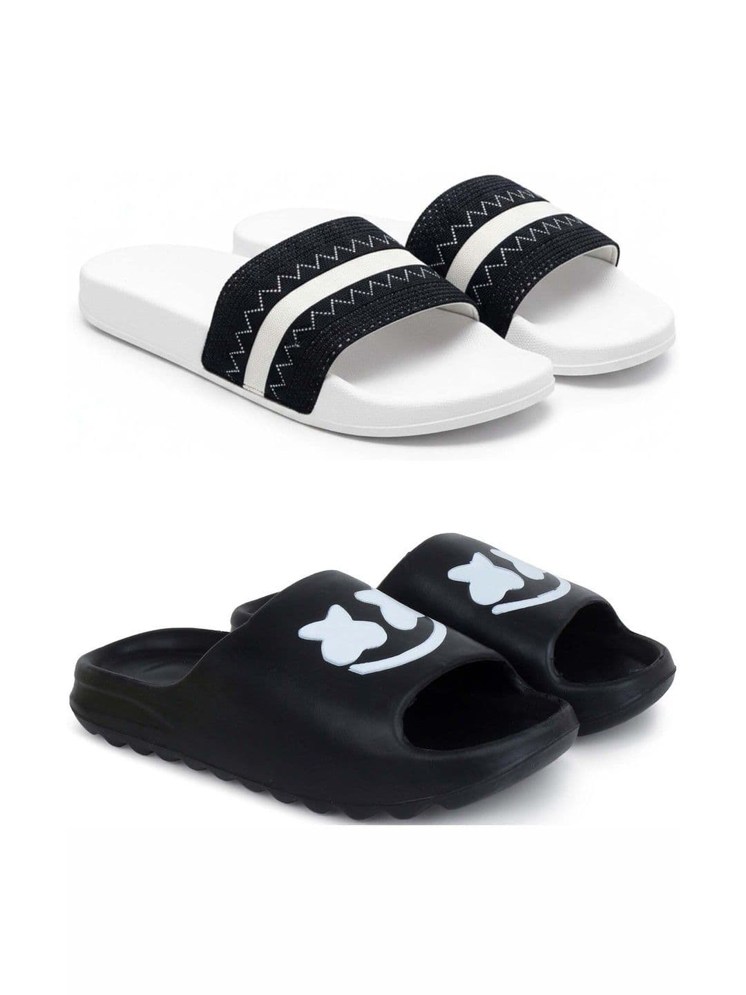 KAPYANSH Men Striped Sliders - view 1