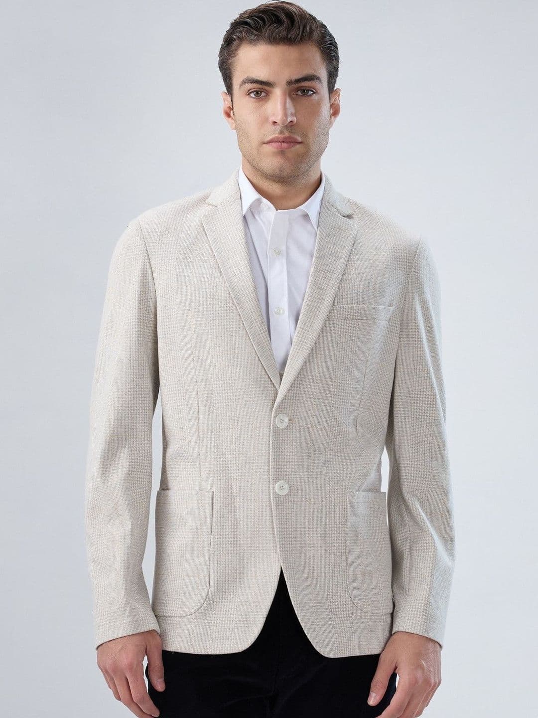 ColorPlus Men Checked Tailored Jacket - view 1