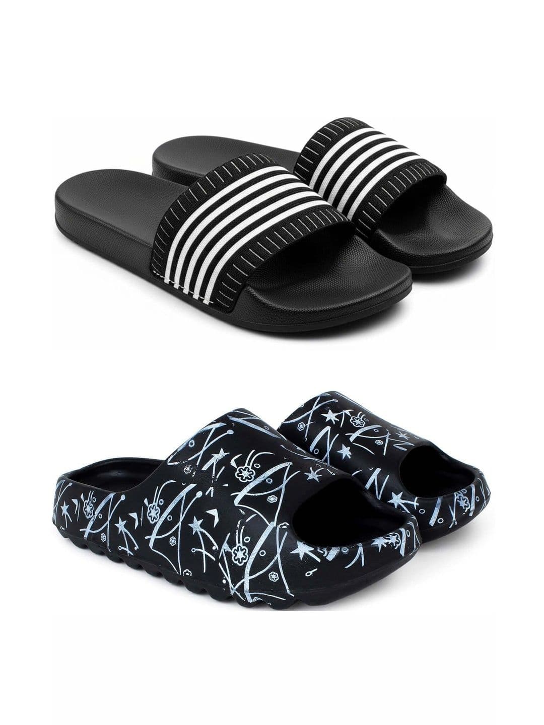 KAPYANSH Men Striped Sliders - view 1