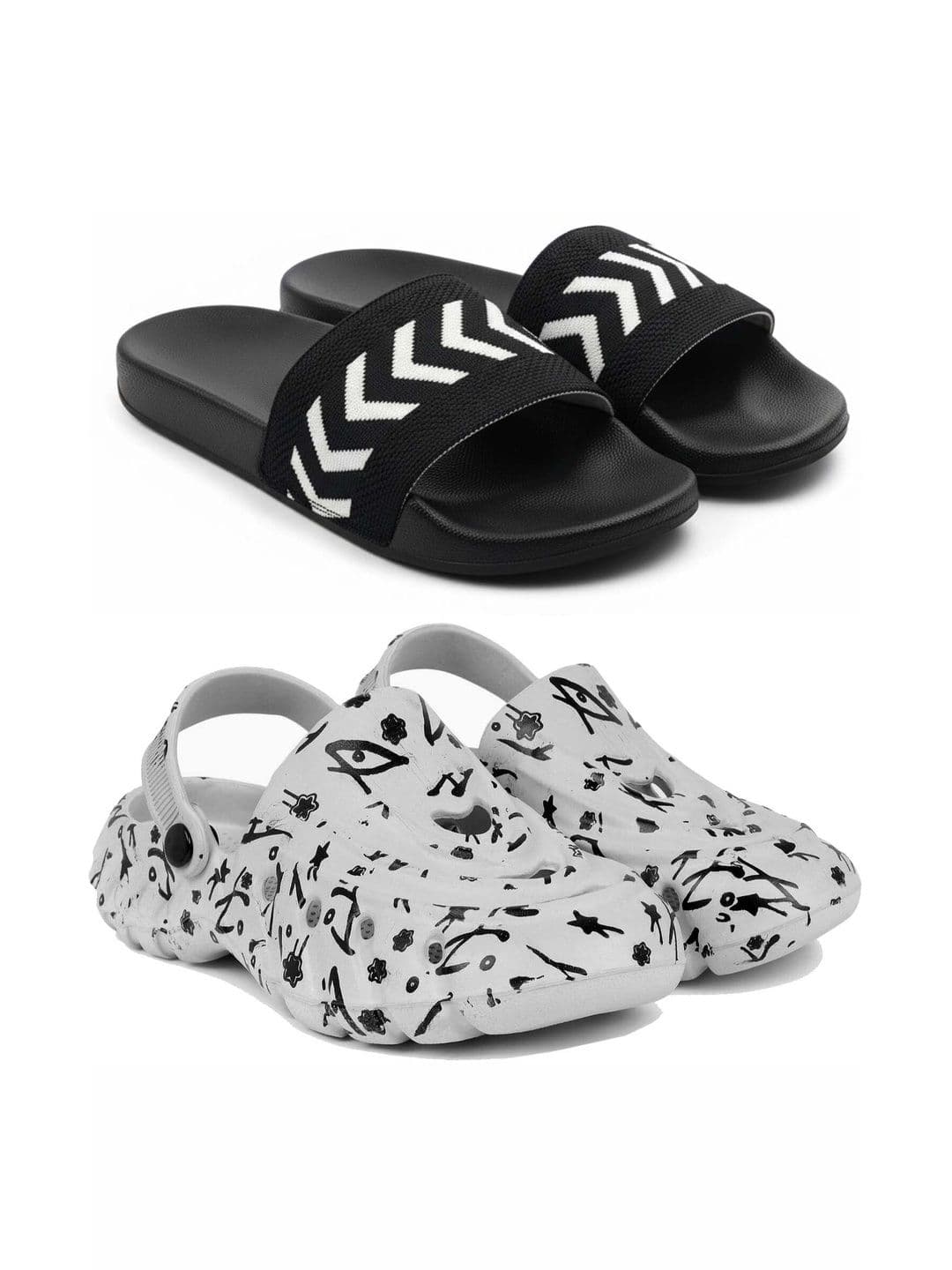 Pampy Angel Men Printed Clogs - view 1