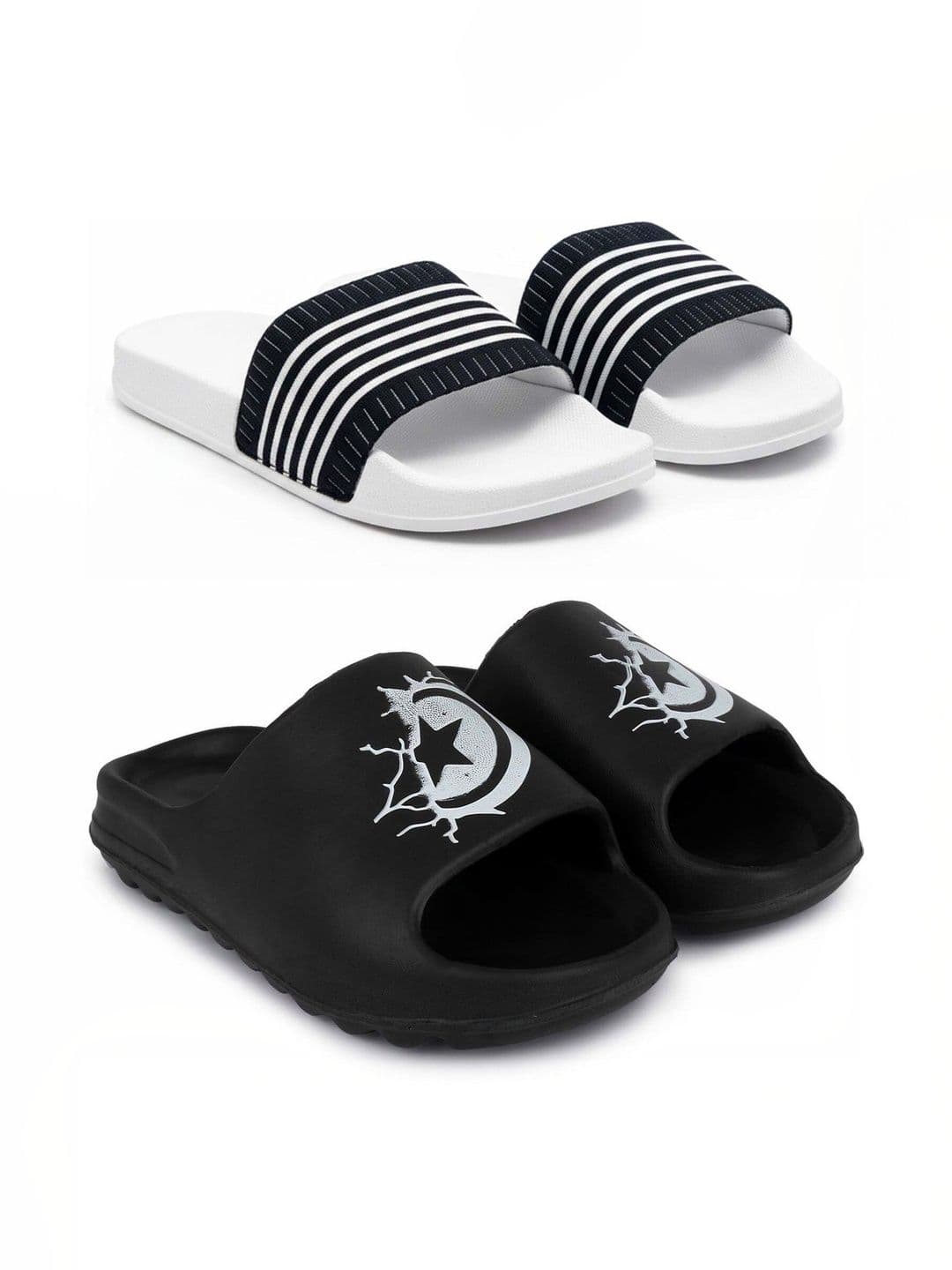 Pampy Angel Men Printed Sliders - view 1