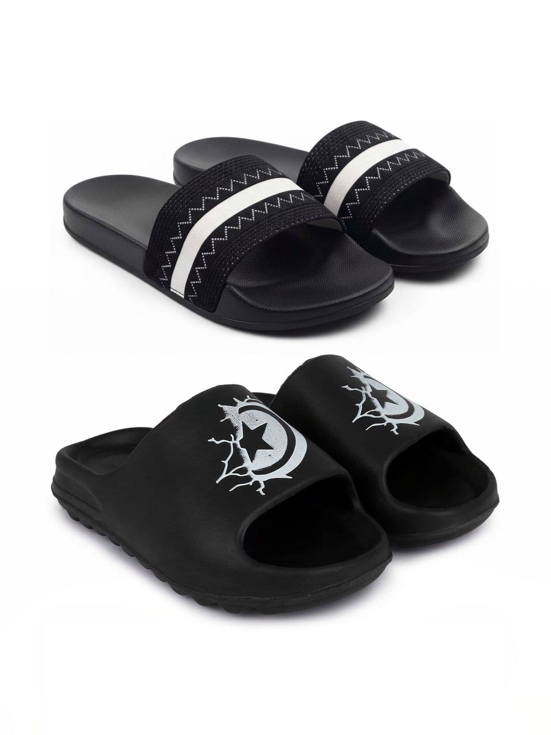 Pampy Angel Men Printed Sliders - view 1