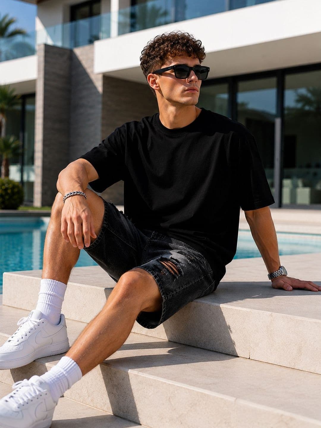 BRAHMOR Men Drop-Shoulder Sleeves T-shirt - view 1