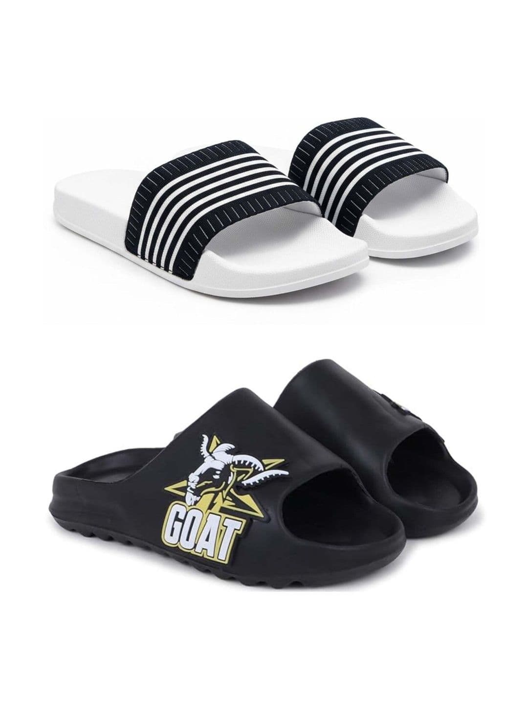 Pampy Angel Men Striped Sliders - view 1