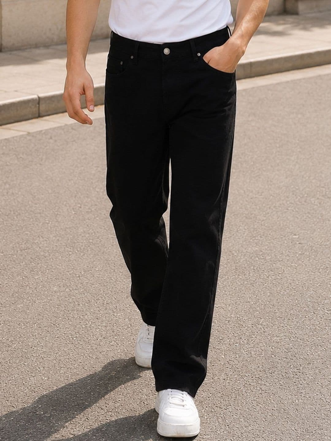 KARVENS Men Relaxed Fit Mid-Rise Stretchable Jeans - view 1