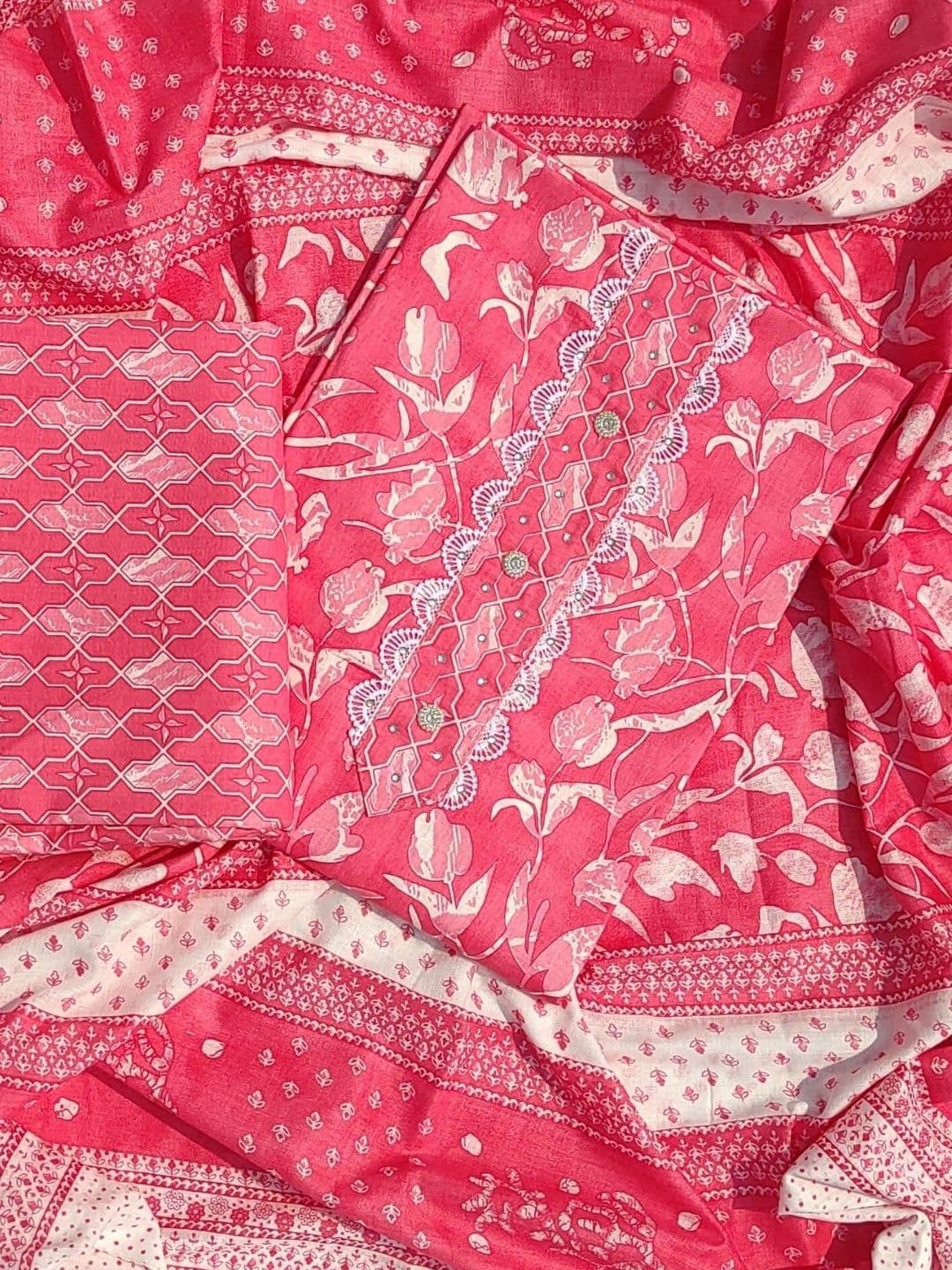GC 80 BY GAURI COLLECTION Printed Pure Cotton Unstitched Dress Material - view 1