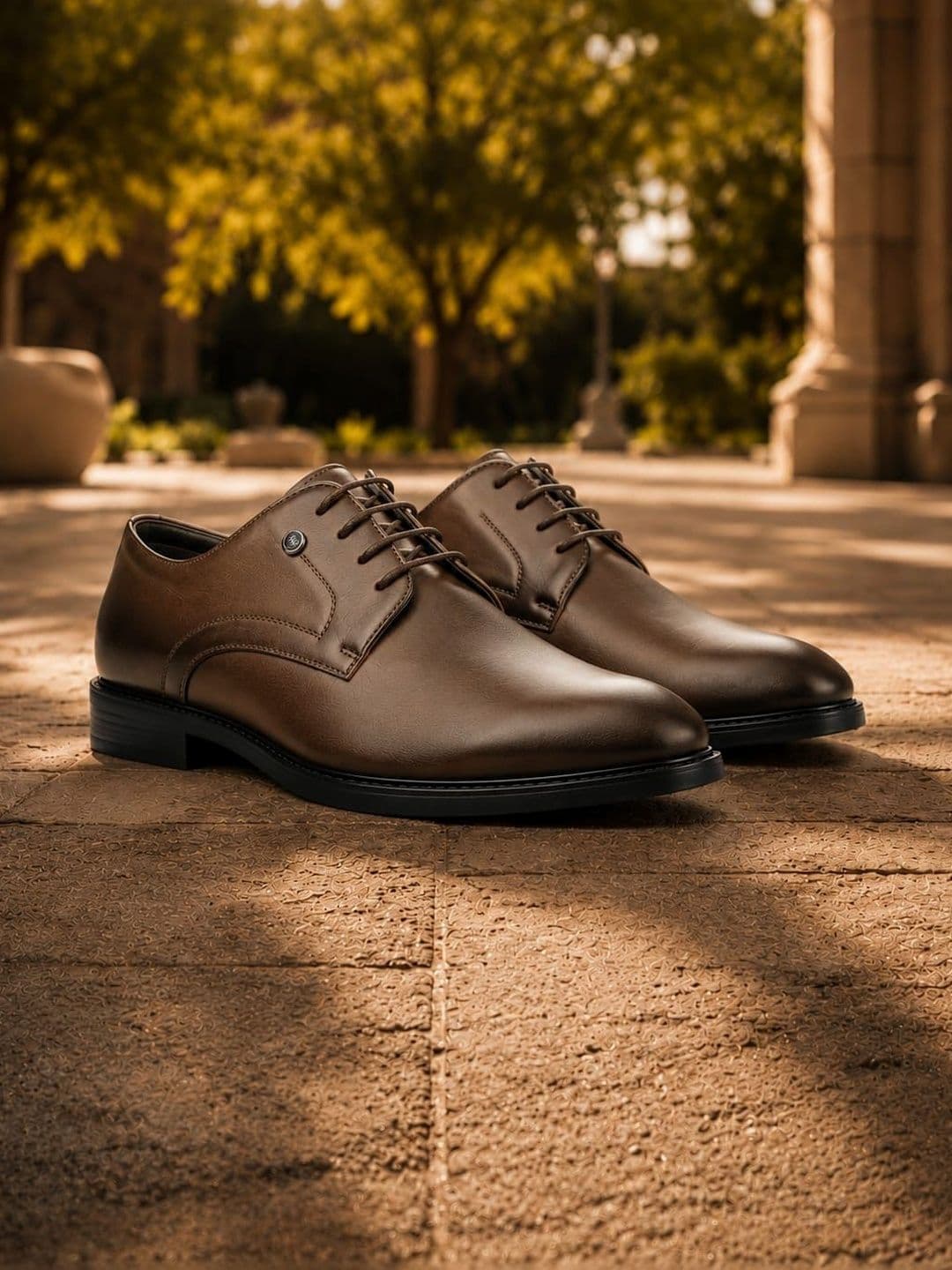 House of Pataudi Men Round Toe Lace-Ups Derbys Formal Shoes - view 1