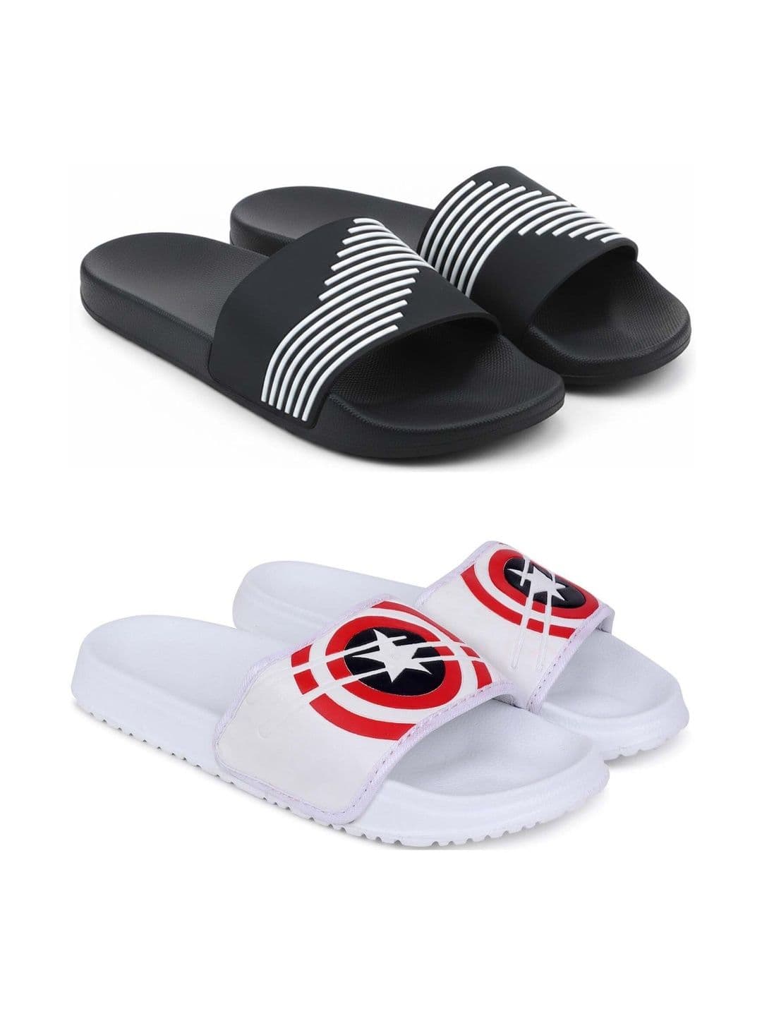 KAPYANSH Men Printed Sliders - view 1