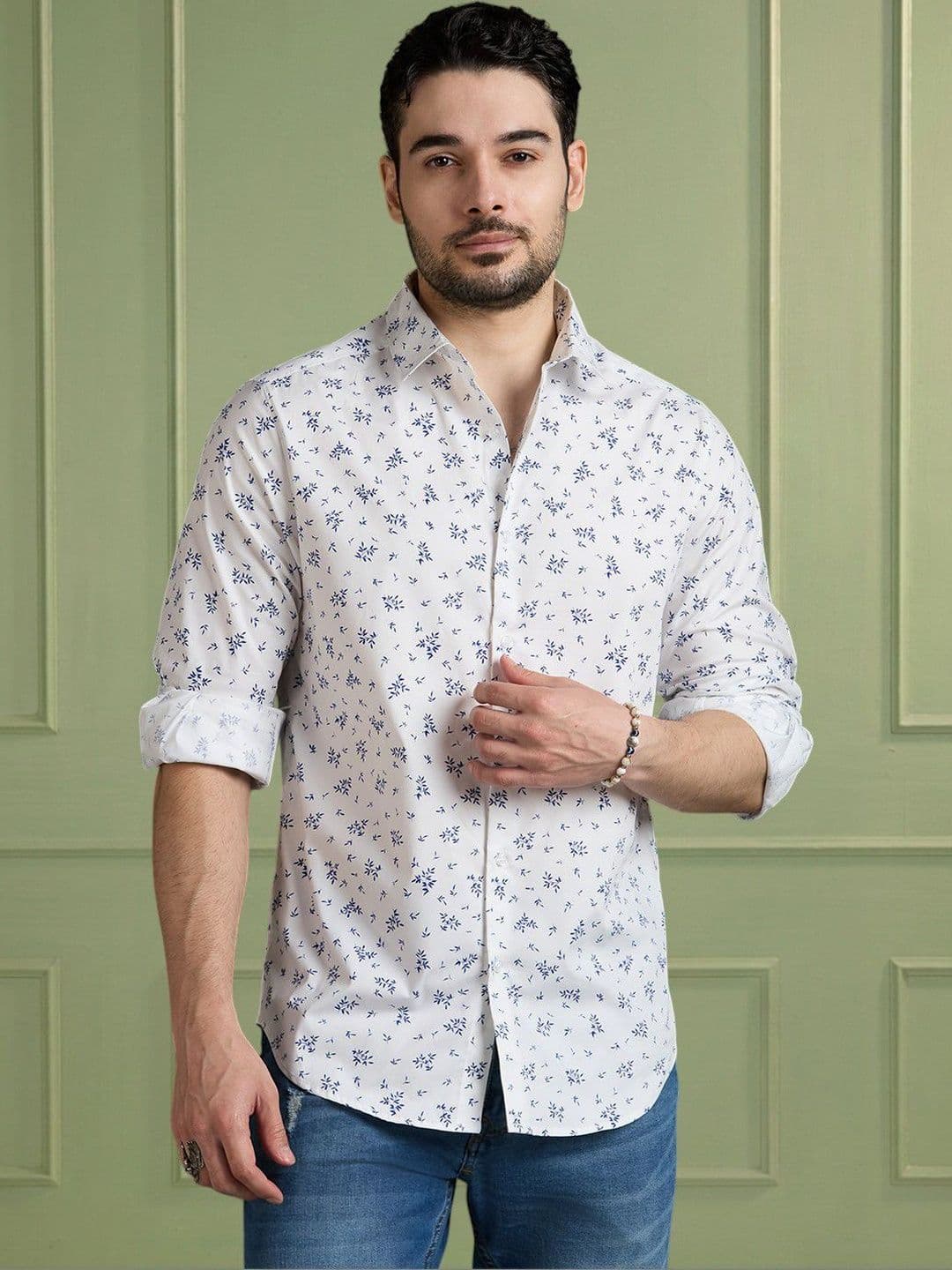 Mast & Harbour Mens Floral Printed Regular Fit casual Shirt - view 1