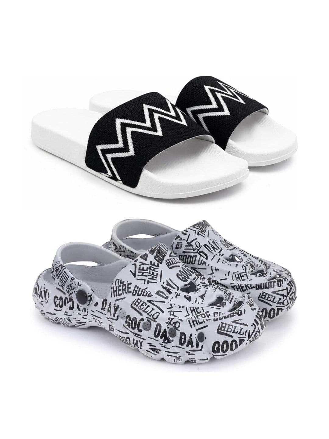 KAPYANSH Men Printed Sliders - view 1