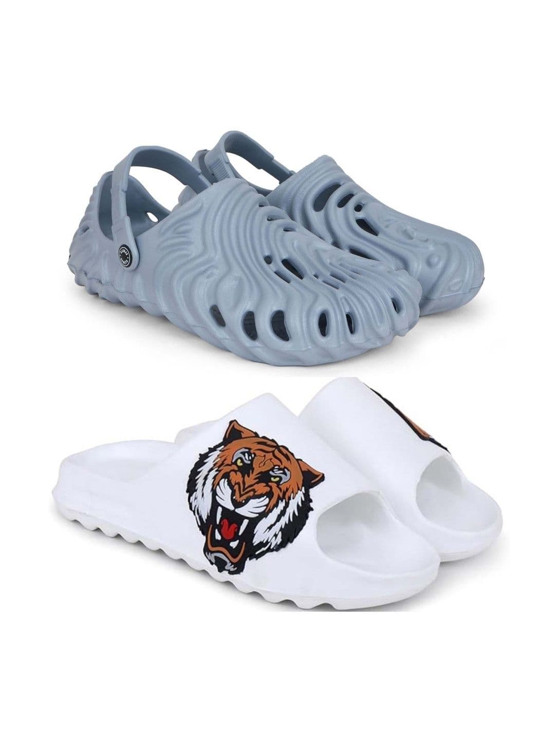 KAPYANSH Men Set Of 2 Printed Sliders - view 1