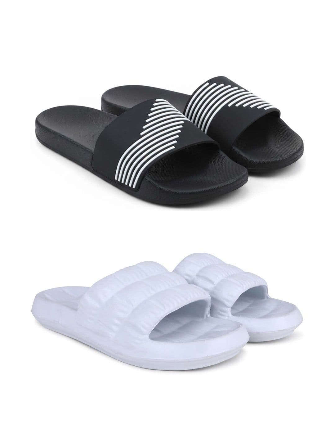 KAPYANSH Men Striped Sliders - view 1