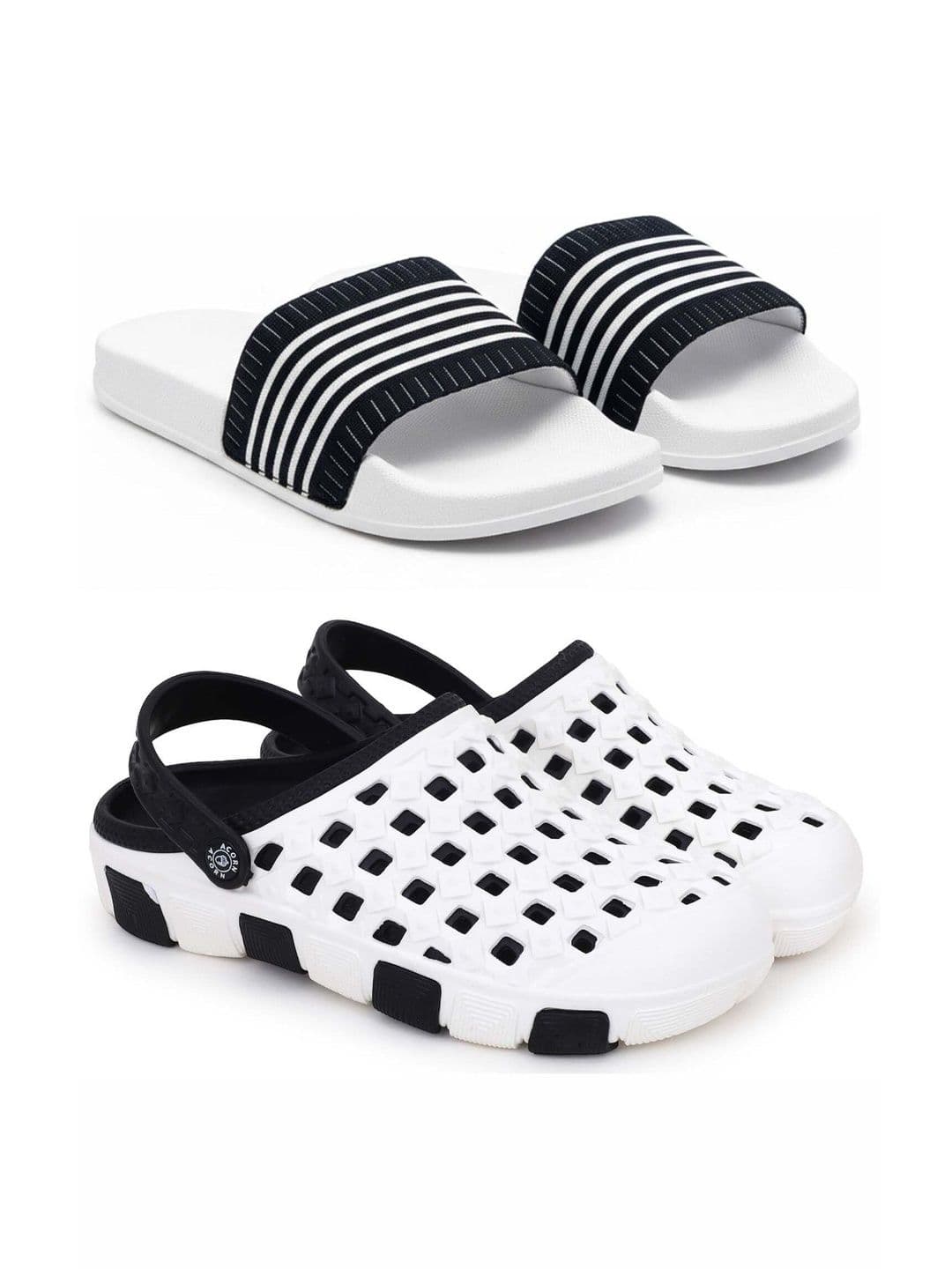 Pampy Angel Men Striped Sliders - view 1