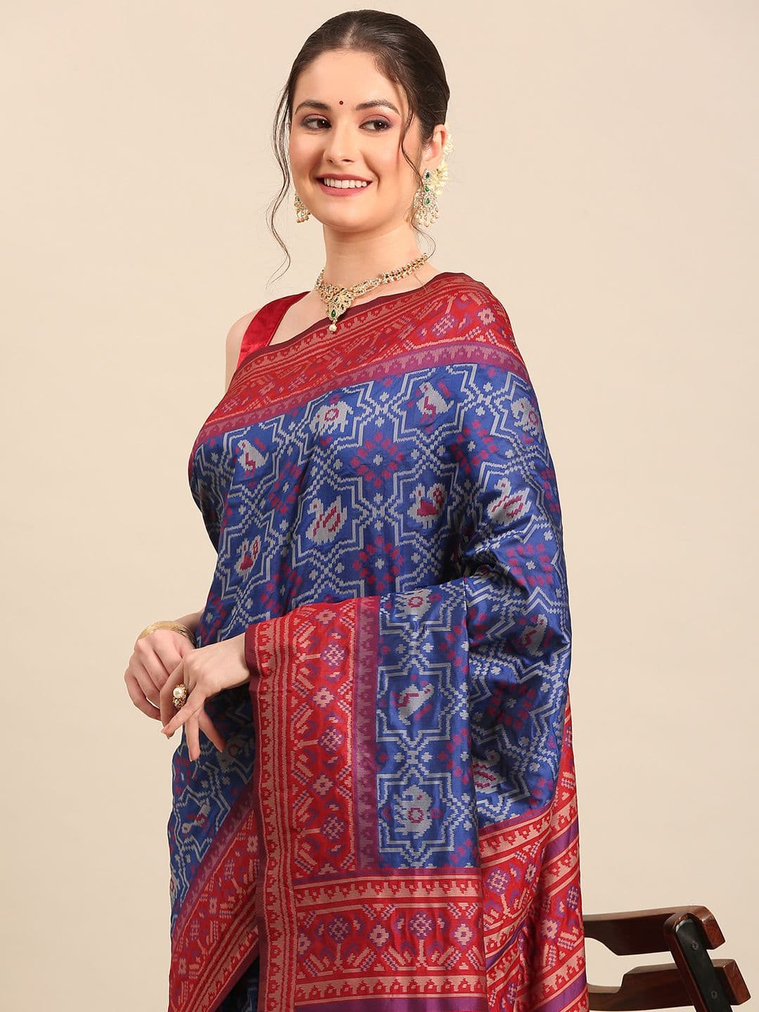 Royal Rajgharana Saree Woven Design Art Silk Patola Sarees - view 1
