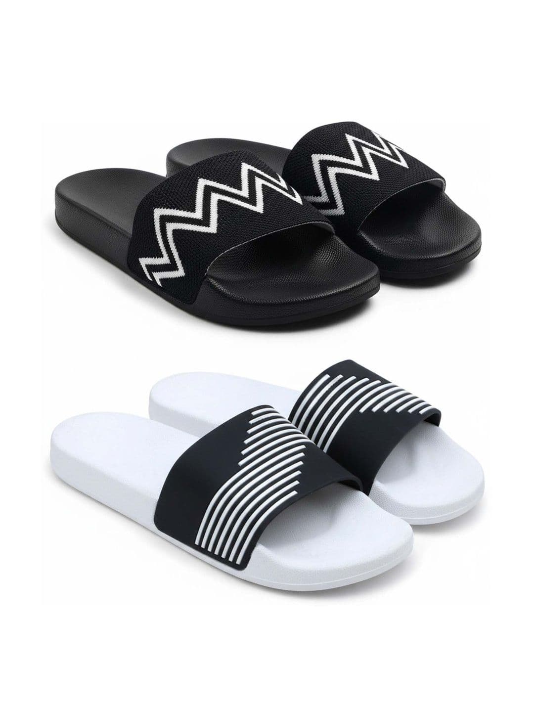 Pampy Angel Men Striped Sliders - view 1