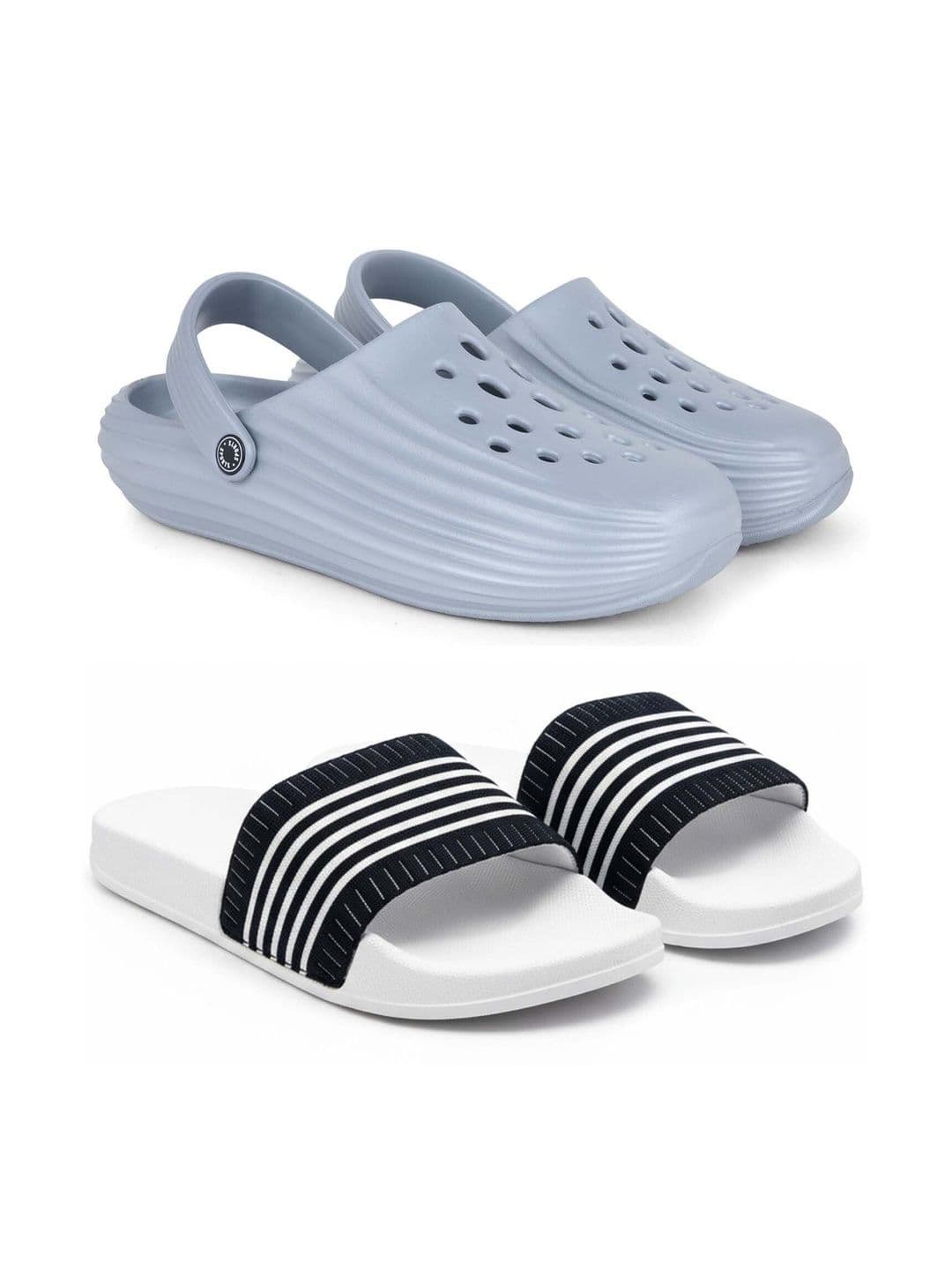 KAPYANSH Men Striped Sliders - view 1