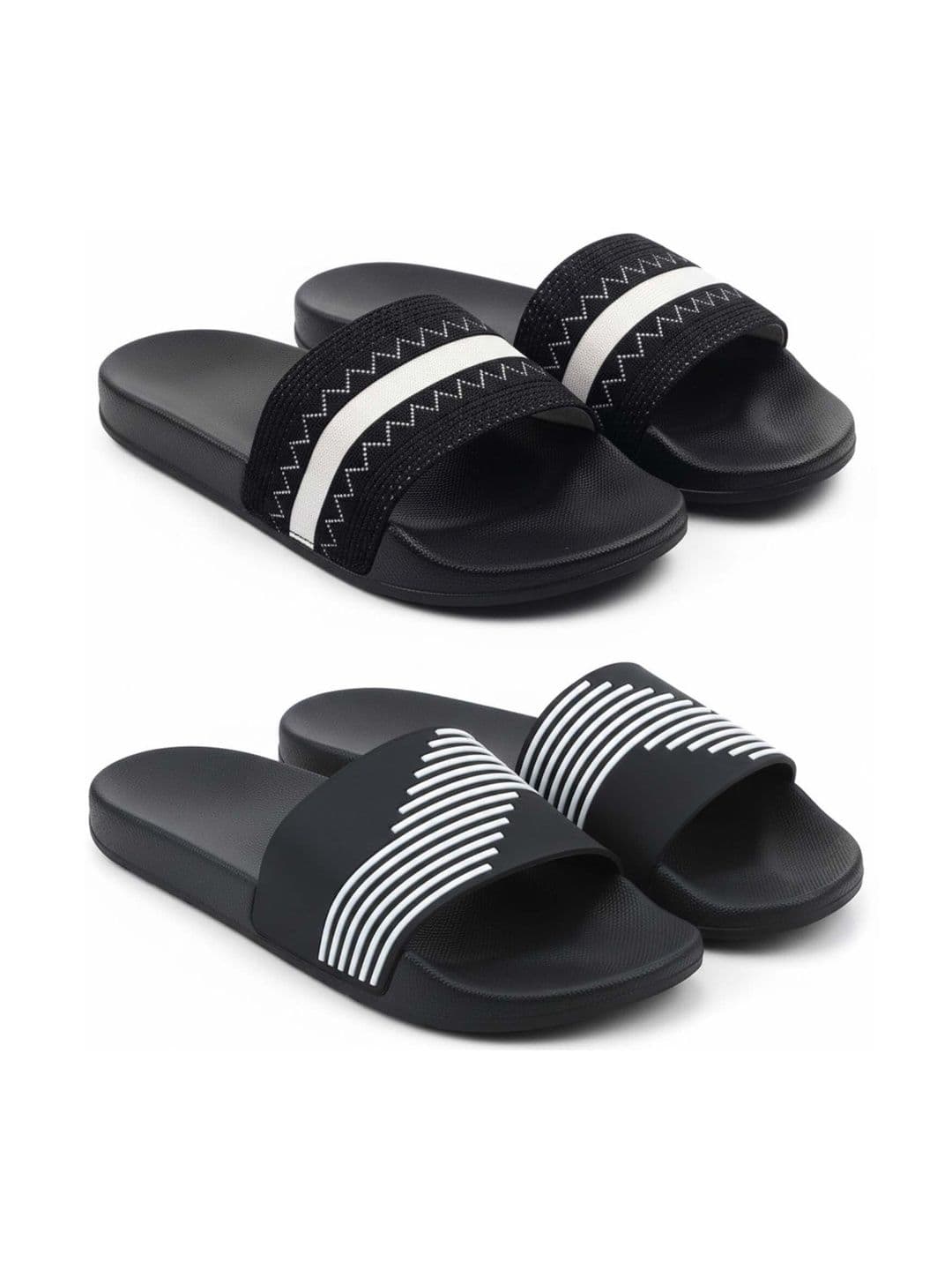 Pampy Angel Men Striped Sliders - view 1