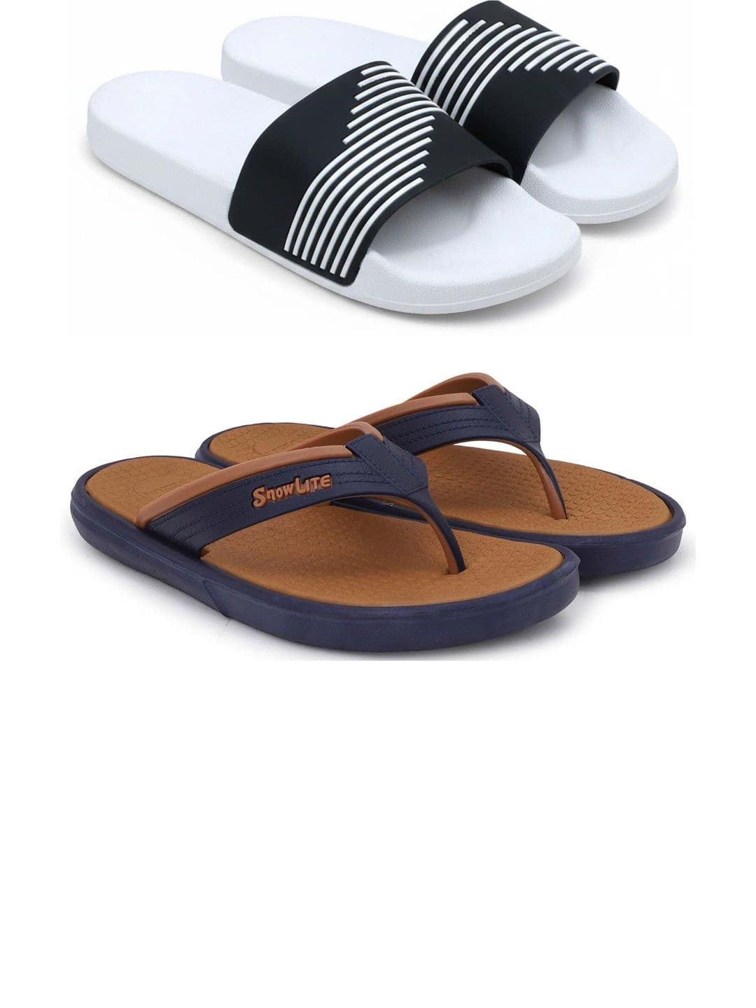 KAPYANSH Men Striped Thong Flip-Flops - view 1