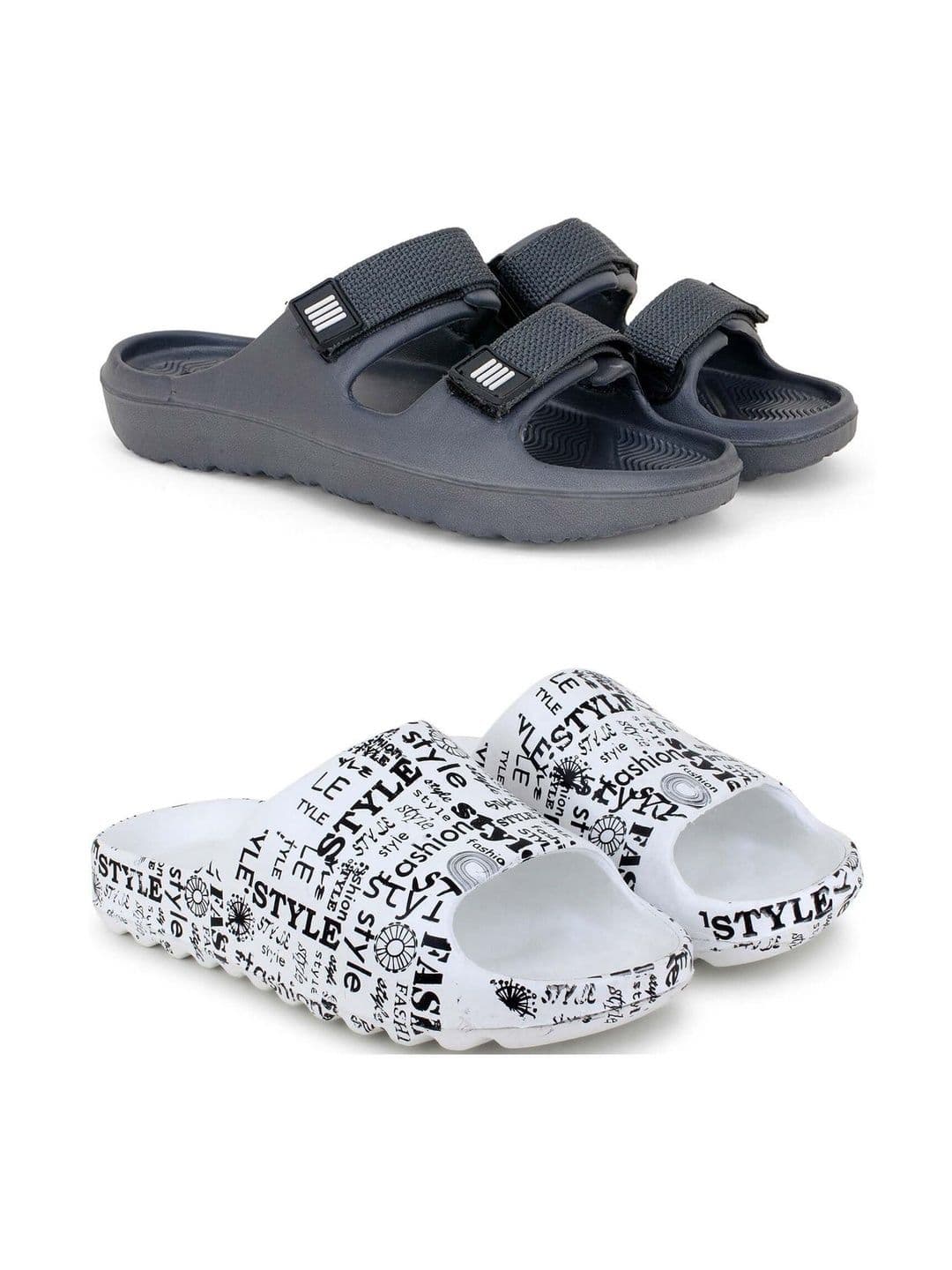 Pampy Angel Men Printed Sliders - view 1