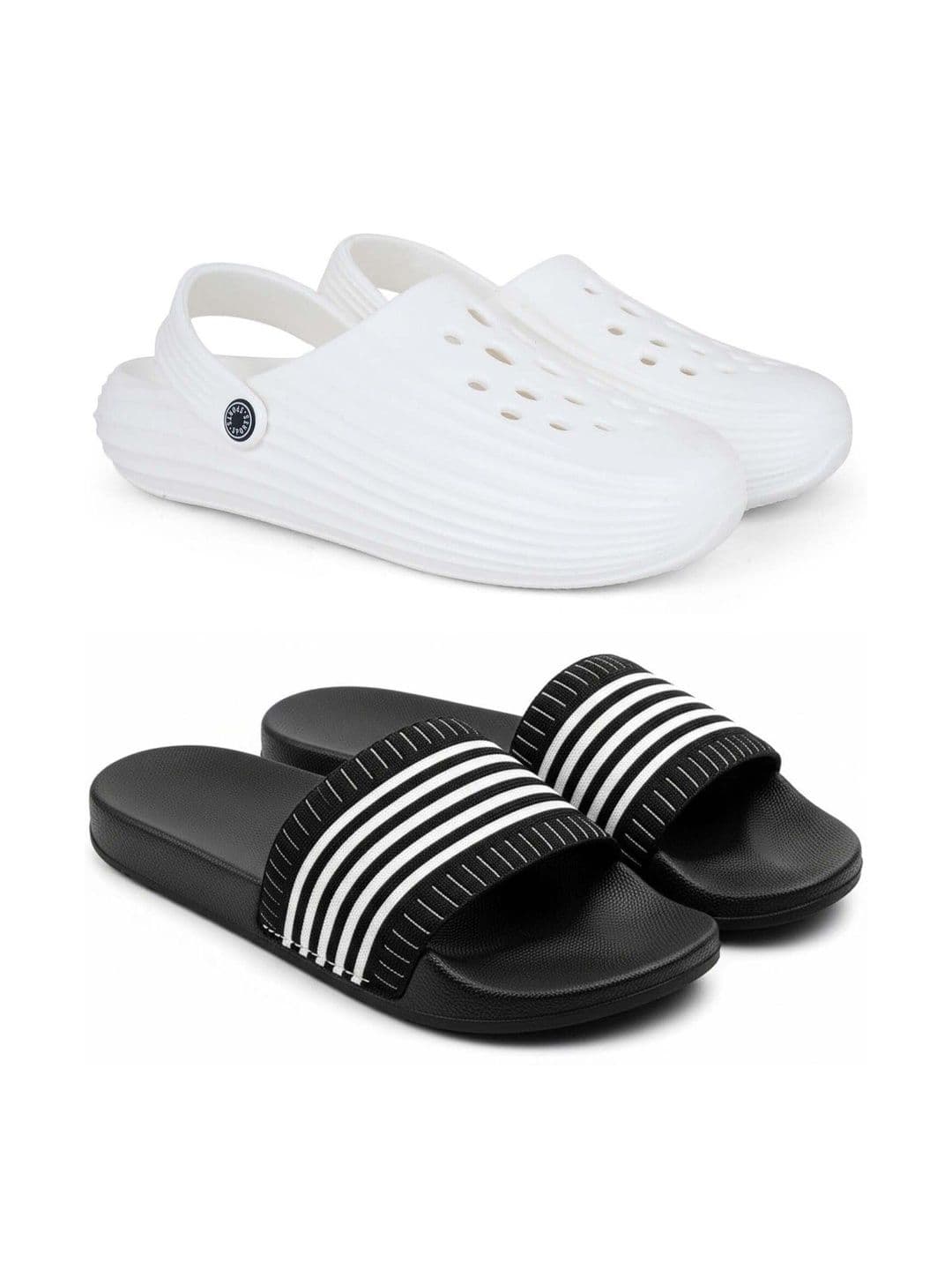 KAPYANSH Men Striped Sliders - view 1