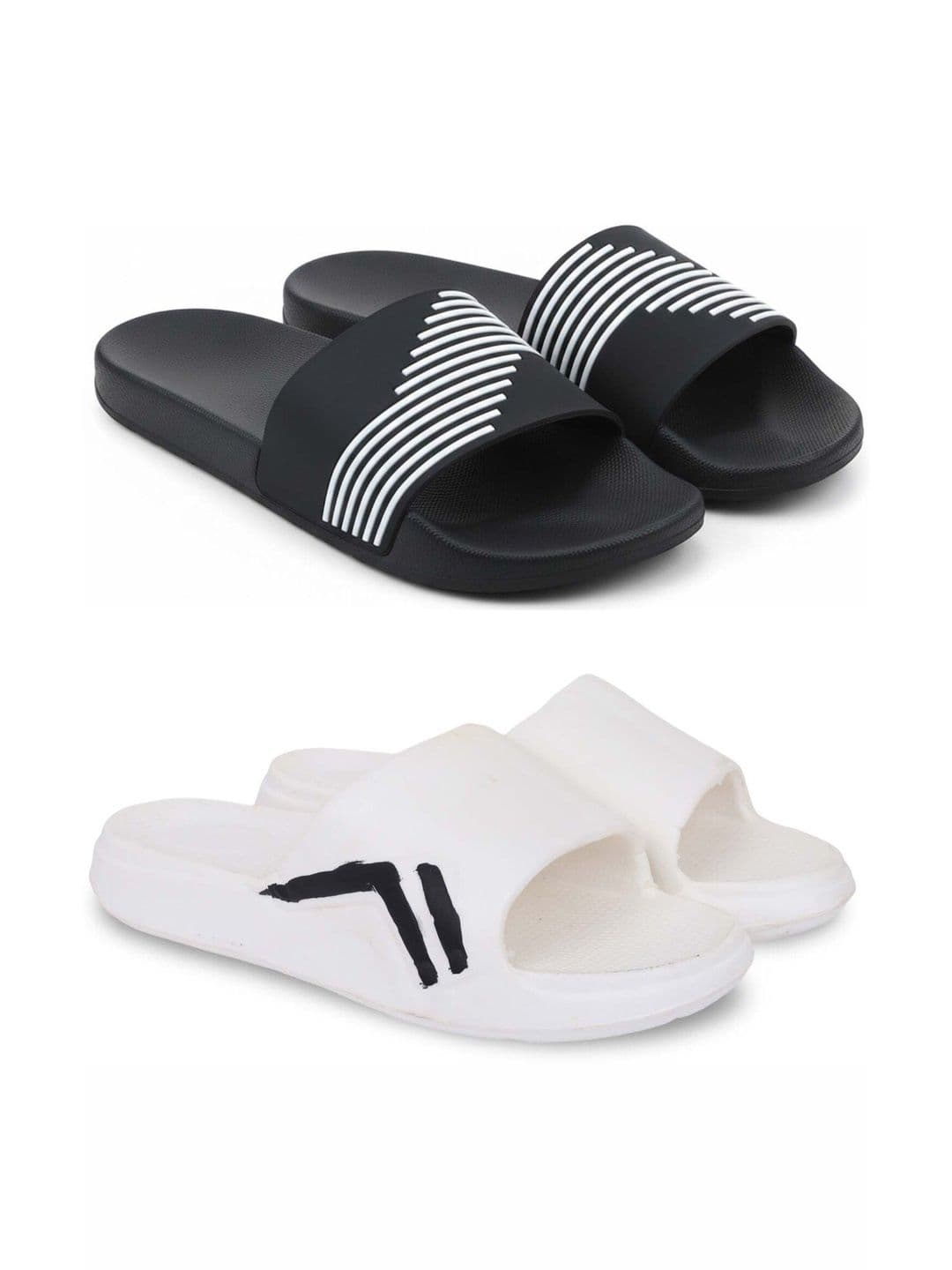 Pampy Angel Men Striped Sliders - view 1