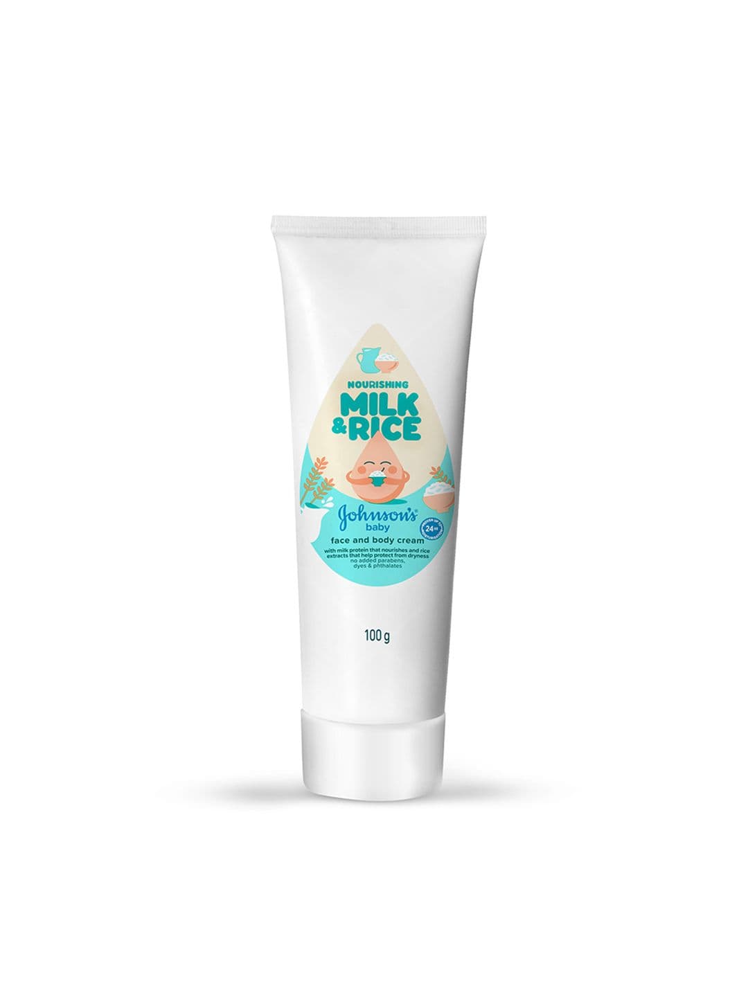 Johnsons Baby Milk + Rice Cream for Healthy Looking Skin - 100 g - view 1