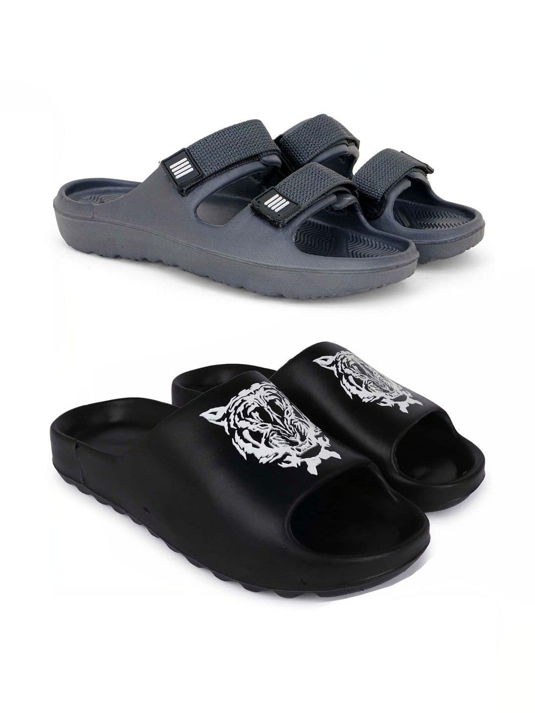 Pampy Angel Men Printed Sliders - view 1