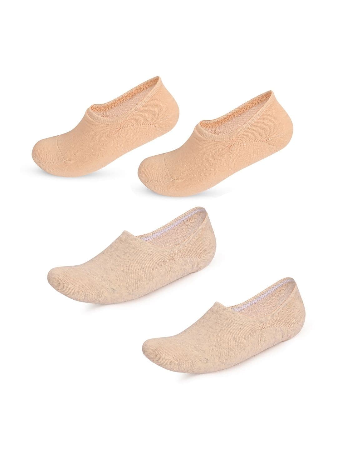 LOOM LEGACY Men Pack of 4 Cotton Blend Assorted Shoe Liners Socks - view 1