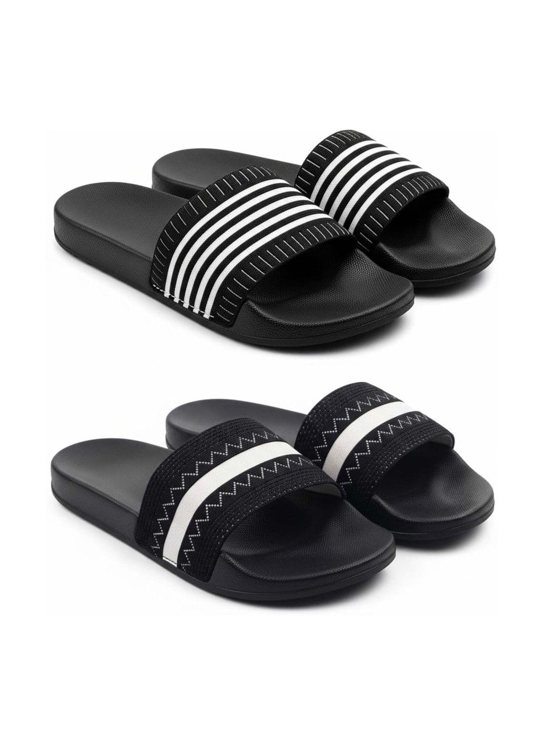 Pampy Angel Men Striped Sliders - view 1