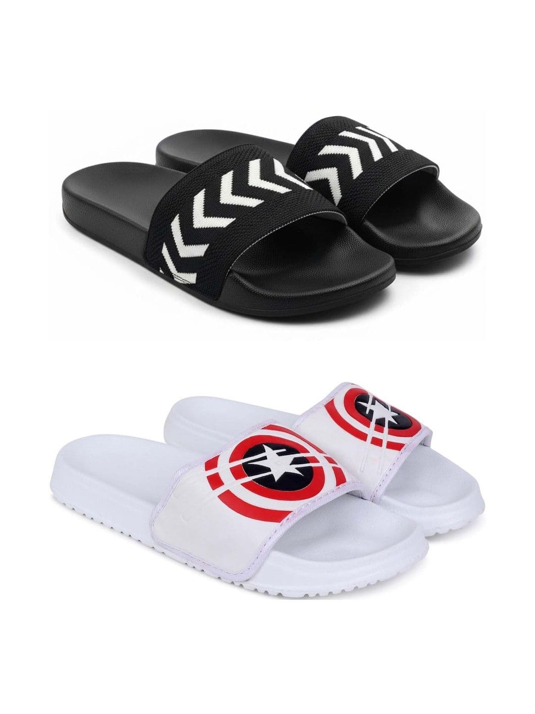 KAPYANSH Men Set Of 2 Printed Sliders - view 1