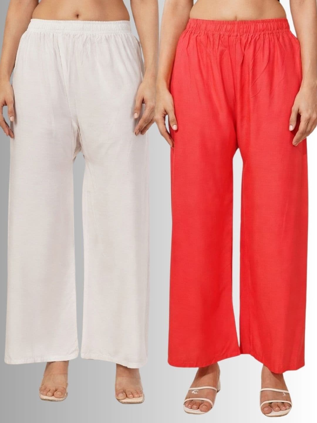 KALINI Women Pack Of 2 Flared Ethnic Palazzos - view 1