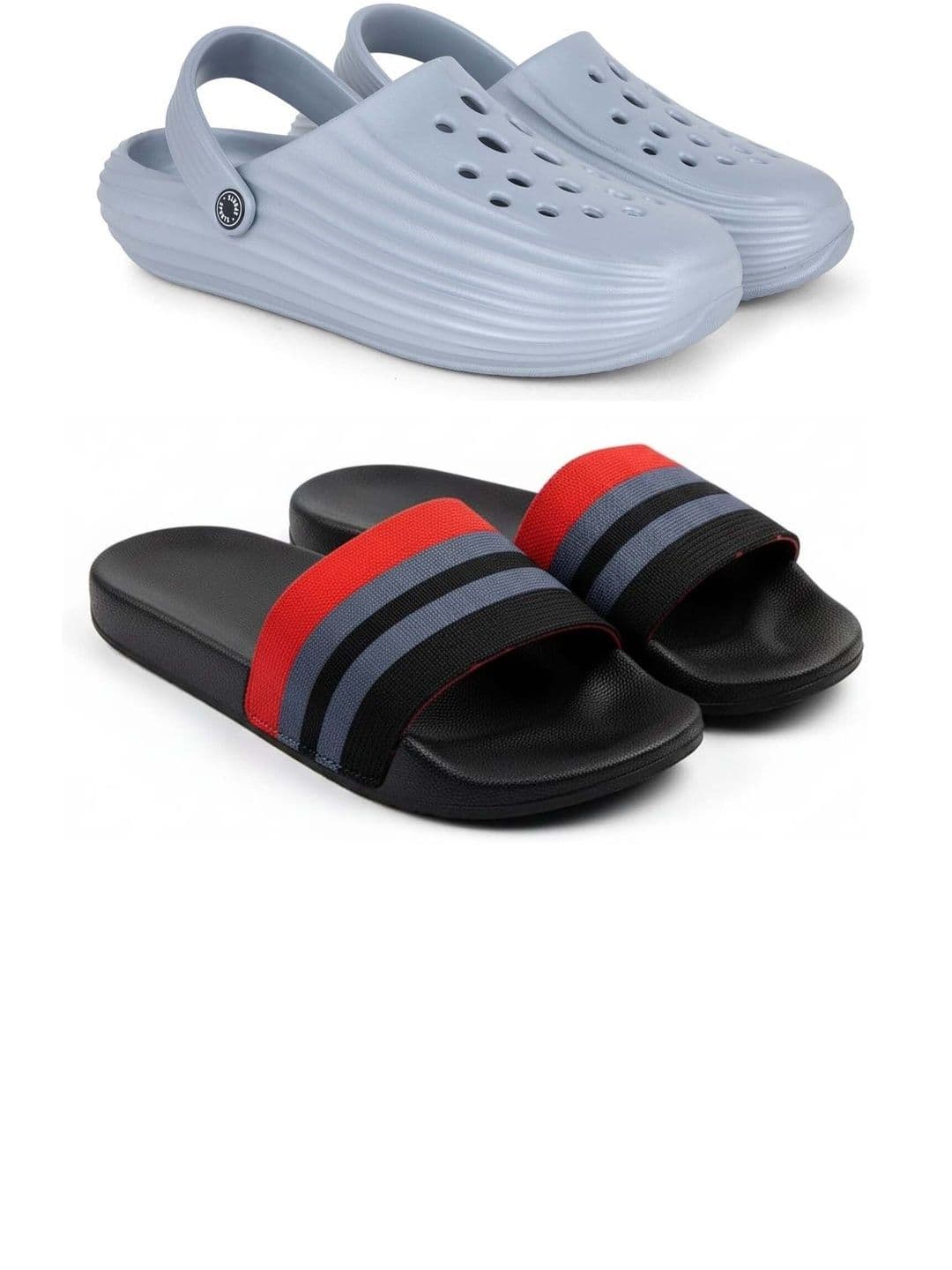 Pampy Angel Men Striped Sliders - view 1